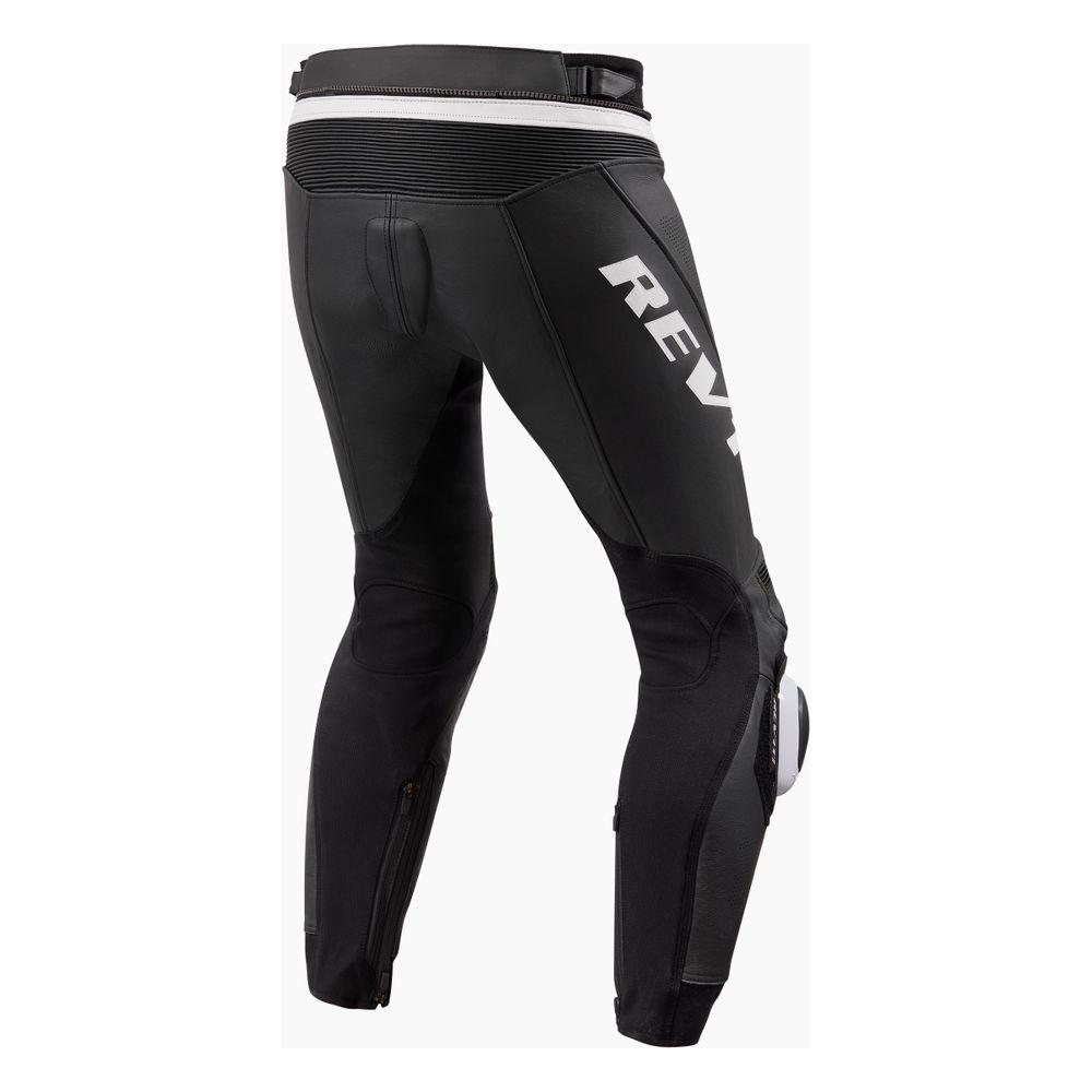 Revit Apex Leather Trouser Black / White - FREE UK Shipping, FREE 365 Day Returns | Moto Central