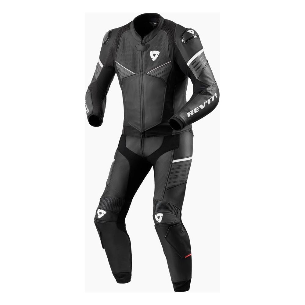 Revit Combi Beta Two Piece Leather Suit Black / White