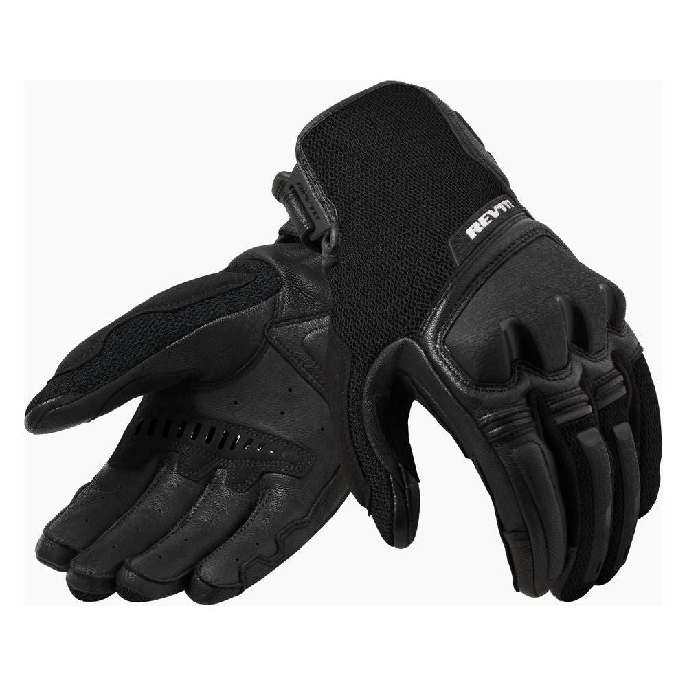 Revit Duty Mesh Leather Gloves Black