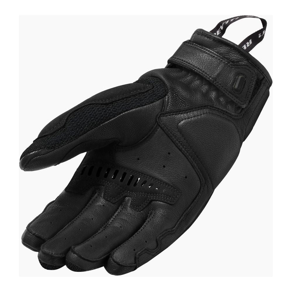 Revit Duty Mesh Leather Gloves Black