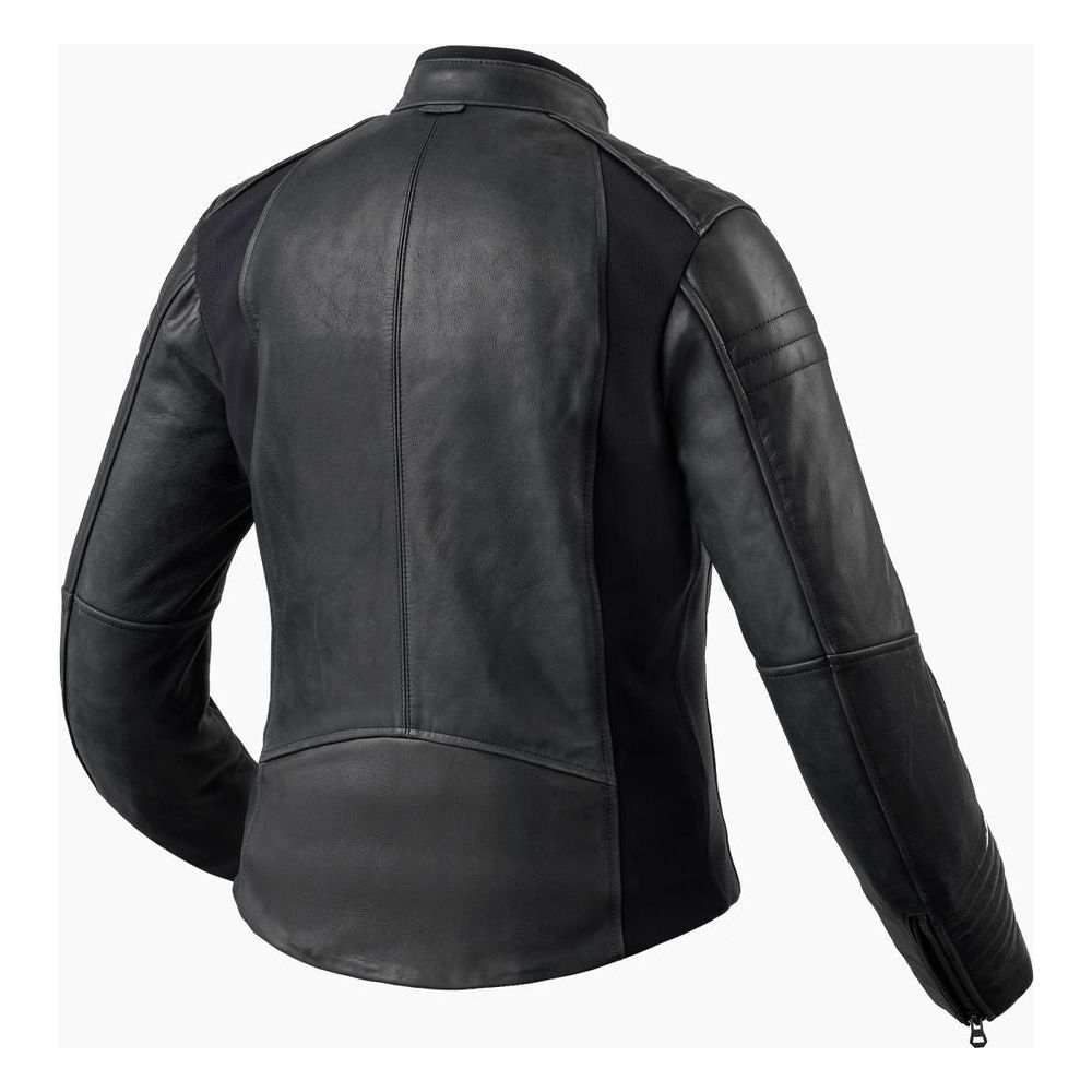 Revit Coral Ladies Leather Jacket Black - FREE UK Shipping, FREE 365 Day Returns | Moto Central