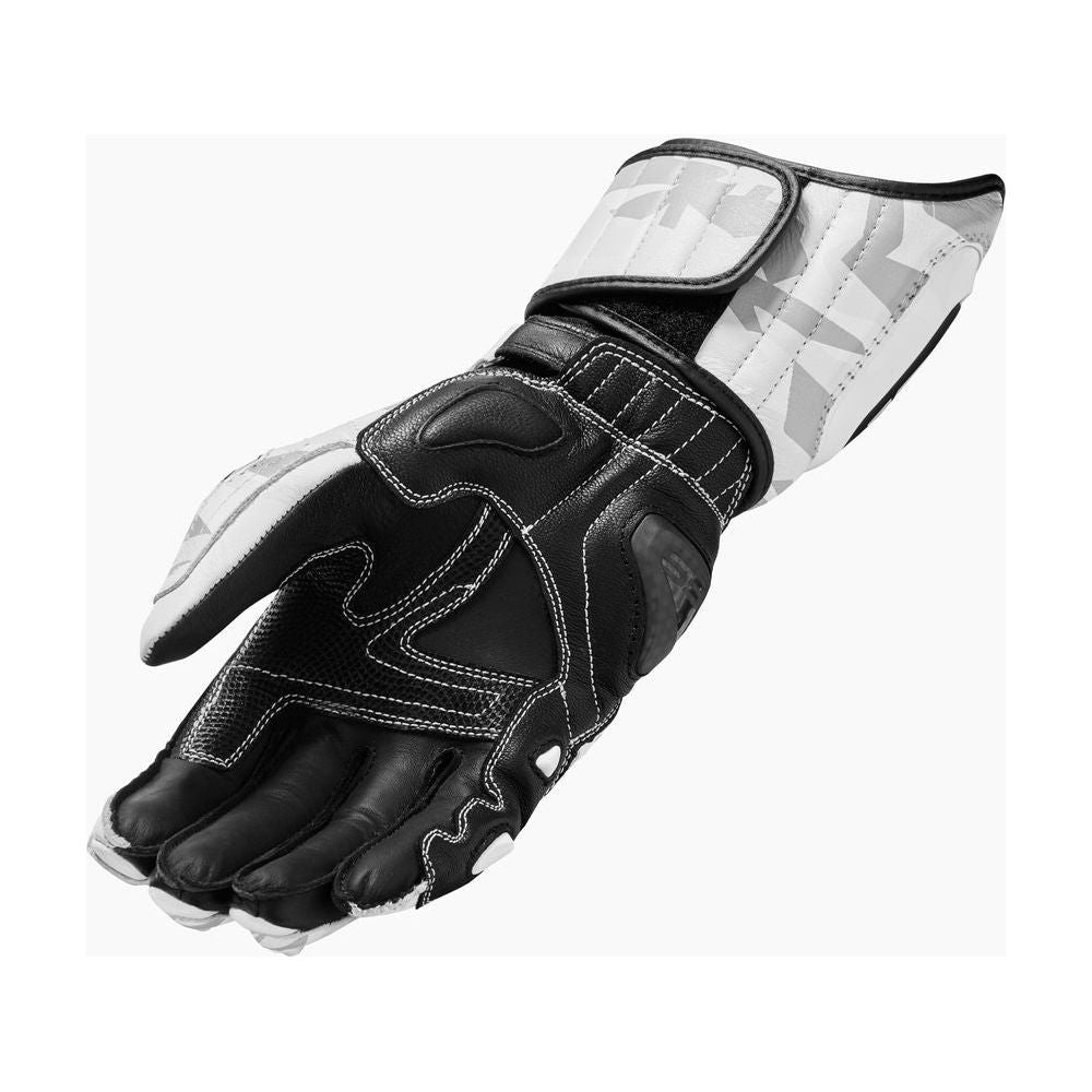 Revit Jerez 3 Leather Gloves Light Grey / Black - FREE UK Shipping, FREE 365 Day Returns | Moto Central