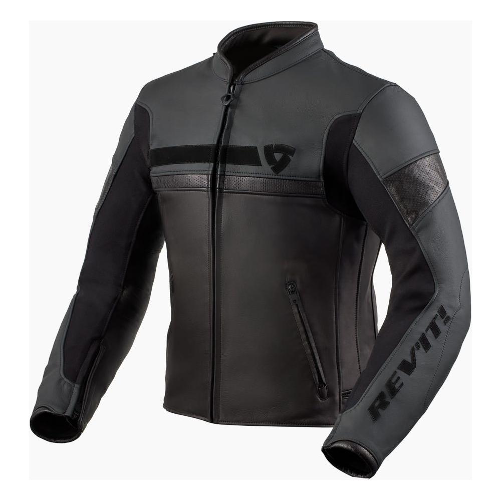 Revit Mile Leather Jacket Black