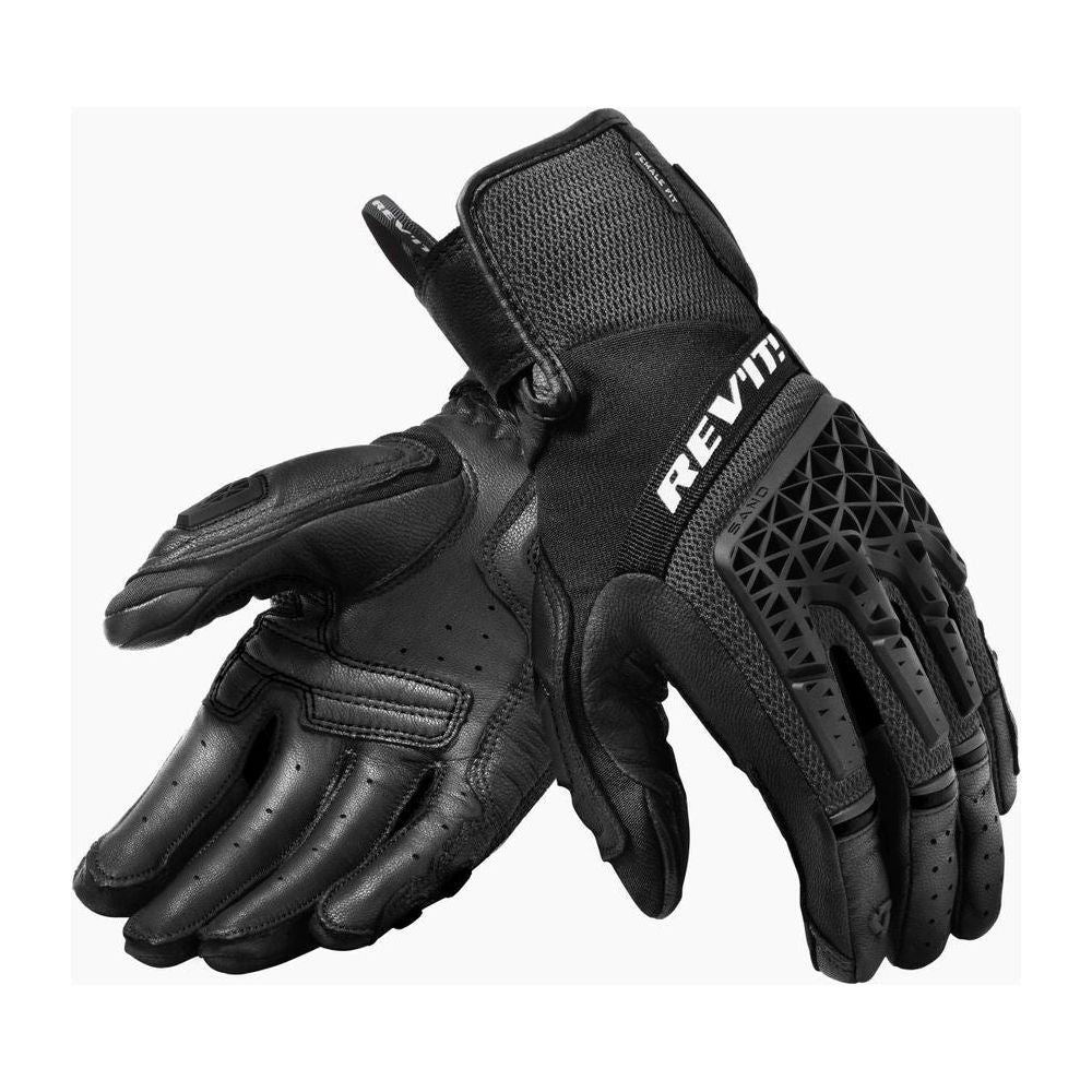 Revit Sand 4 Ladies Textile Gloves Black / Black