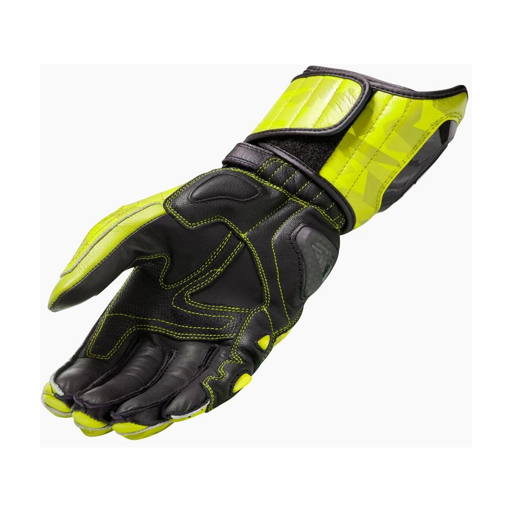 Revit Jerez 3 Leather Gloves Neon Yellow / Black