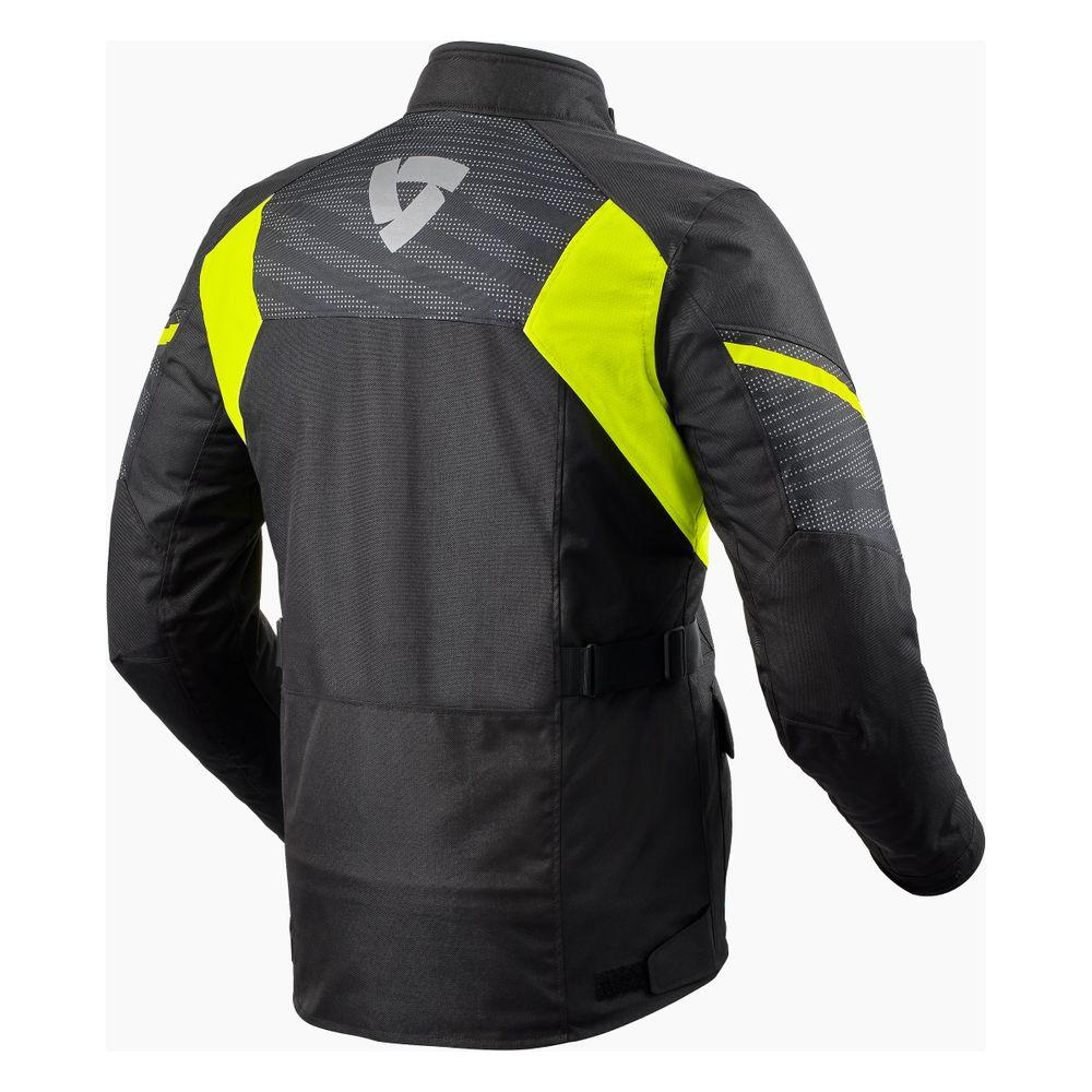 Revit Duke H2O Textile Jacket Black / Neon Yellow