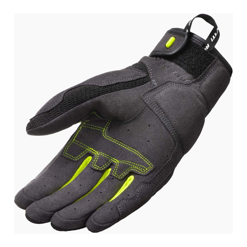 Revit Volcano Mesh Textile Gloves Black / Neon Yellow