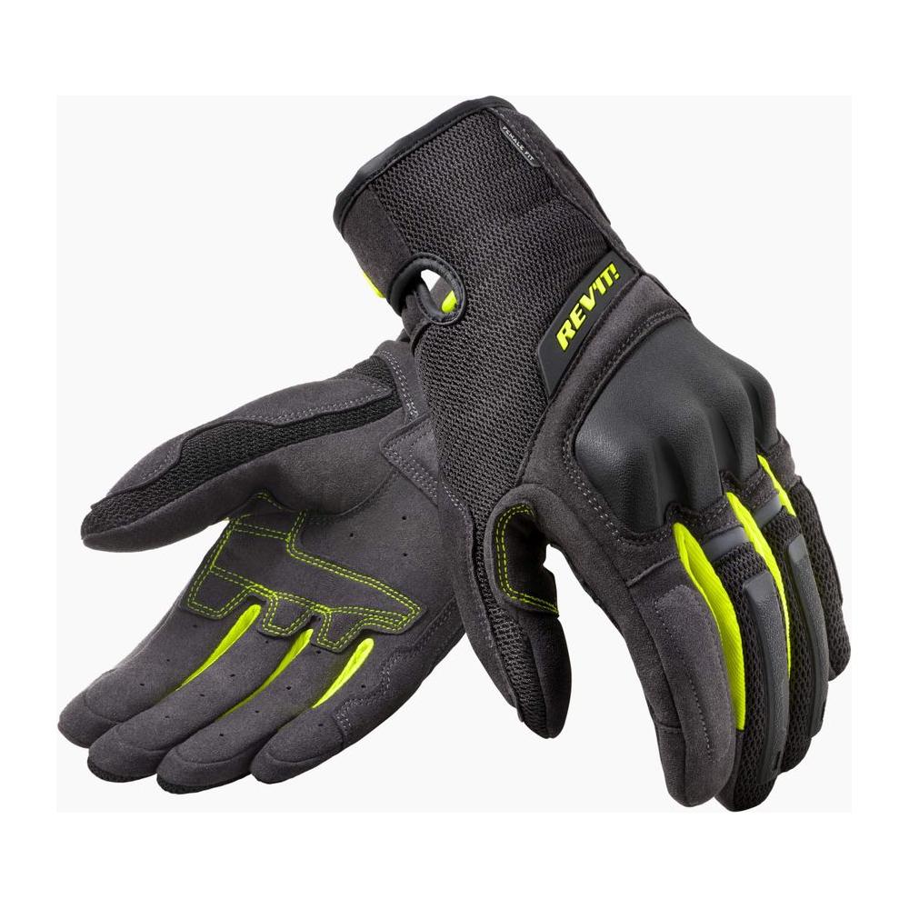 Revit Volcano Ladies Mesh Textile Gloves Black / Neon Yellow