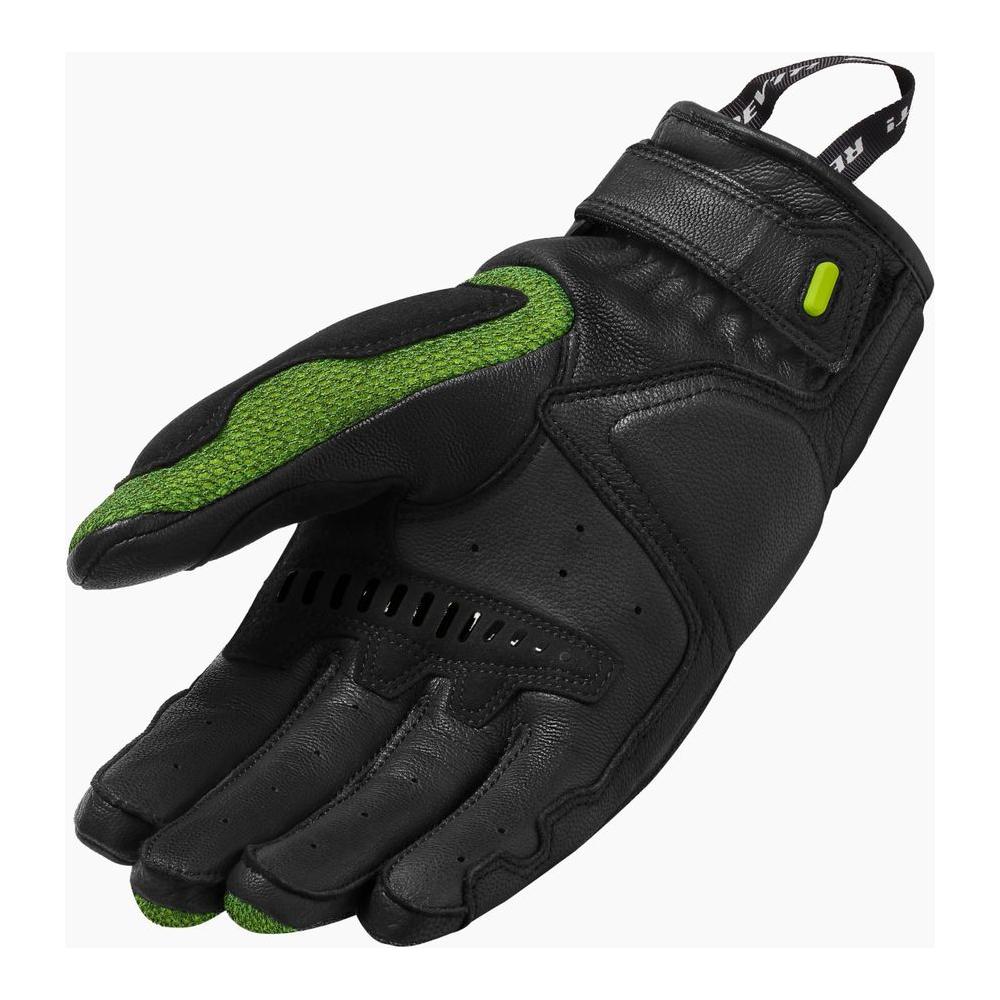 Revit Duty Mesh Leather Gloves Black / Neon Yellow