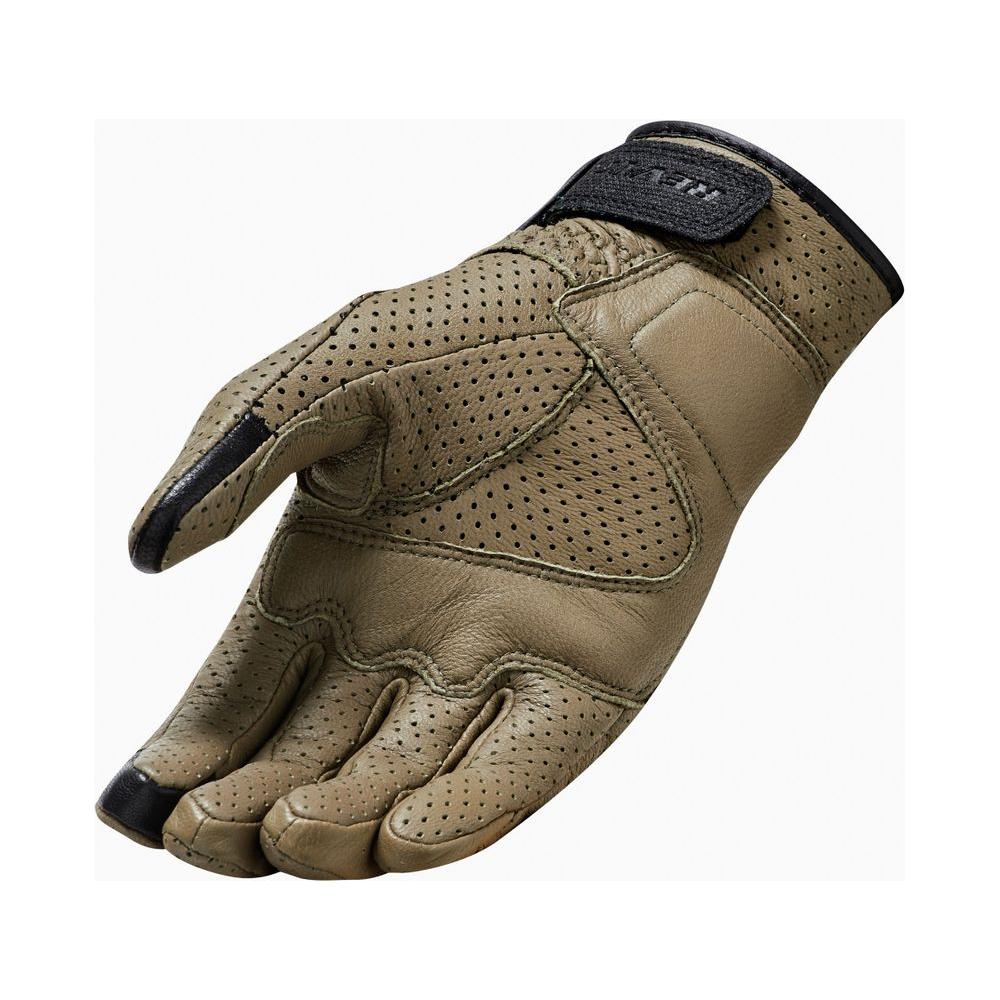 Revit Avion 3 Perforated Leather Gloves Olive Green