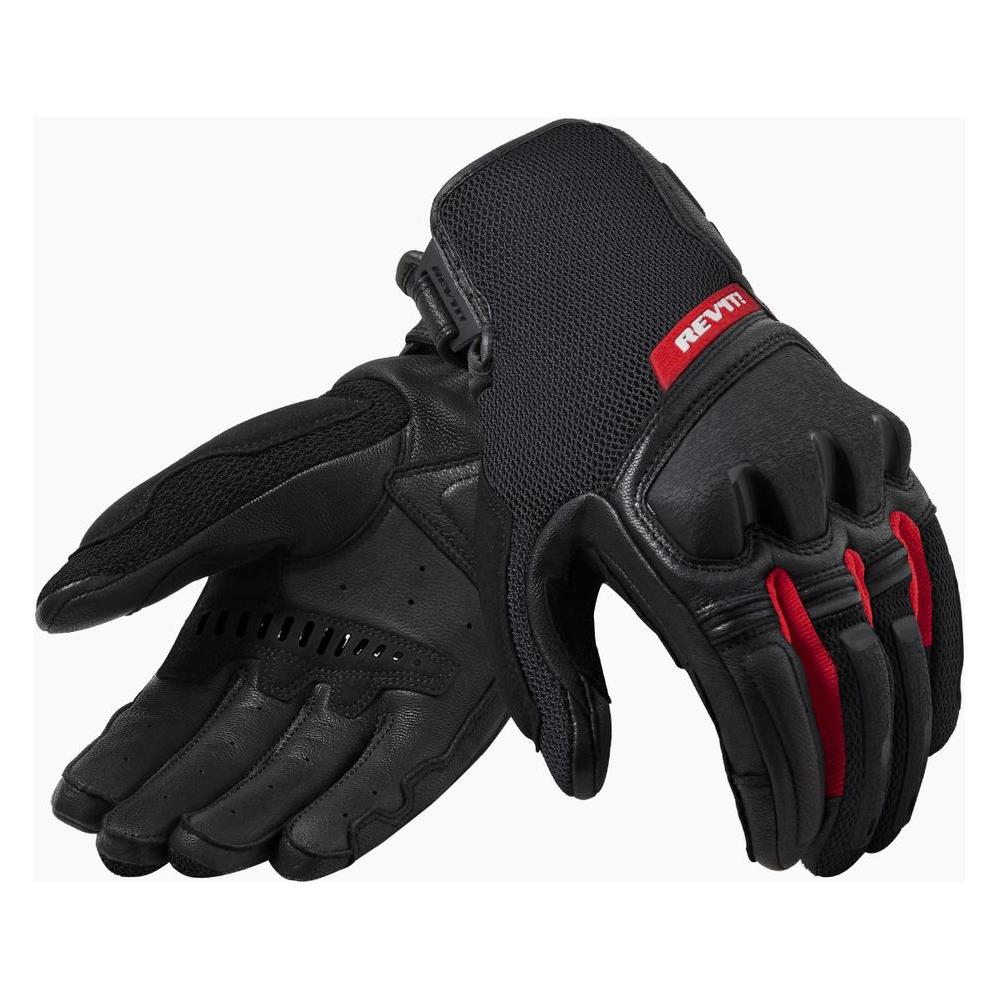 Revit Duty Mesh Leather Gloves Black / Red