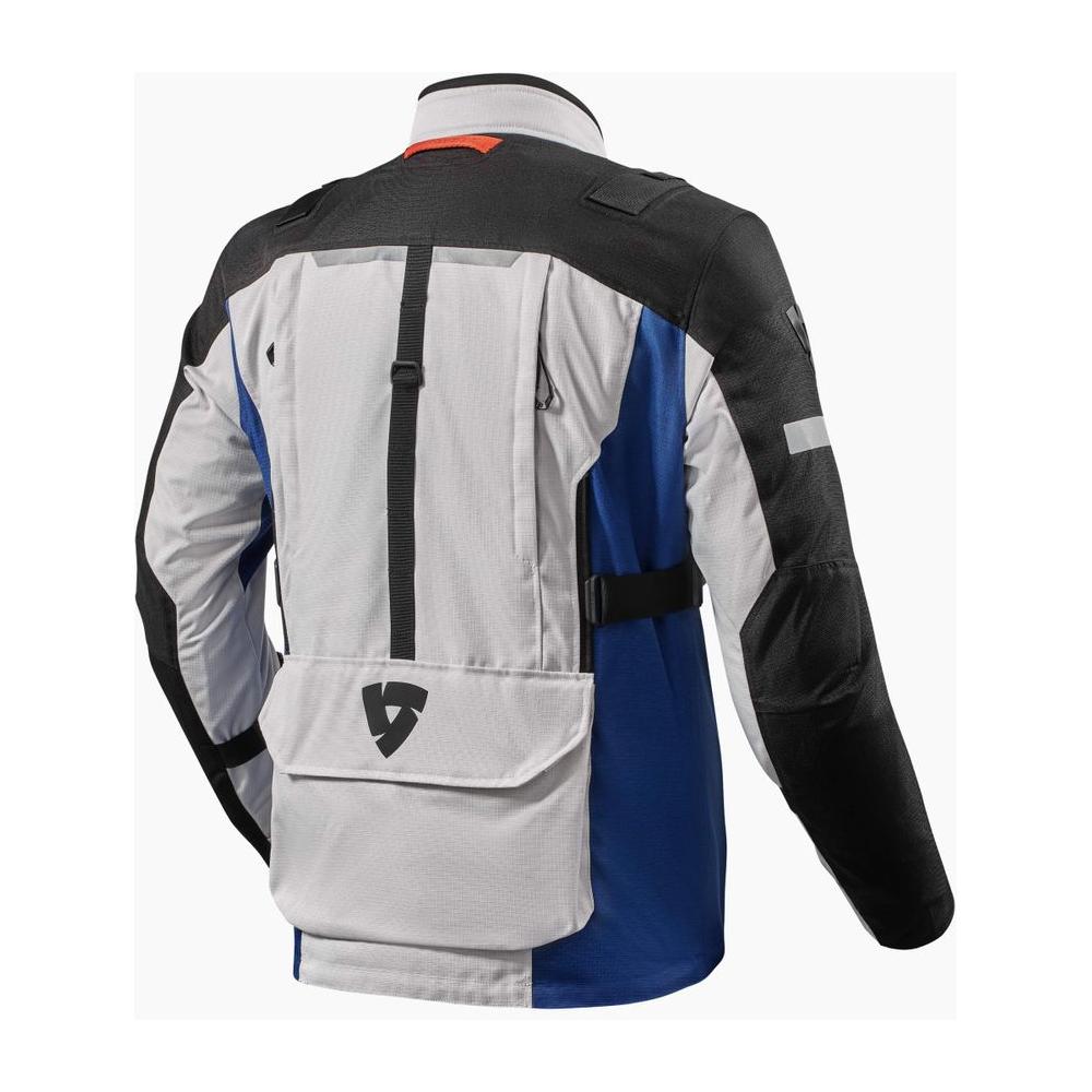 Revit Sand 4 H2O Textile Jacket Silver / Blue - FREE UK Shipping, FREE 365 Day Returns | Moto Central