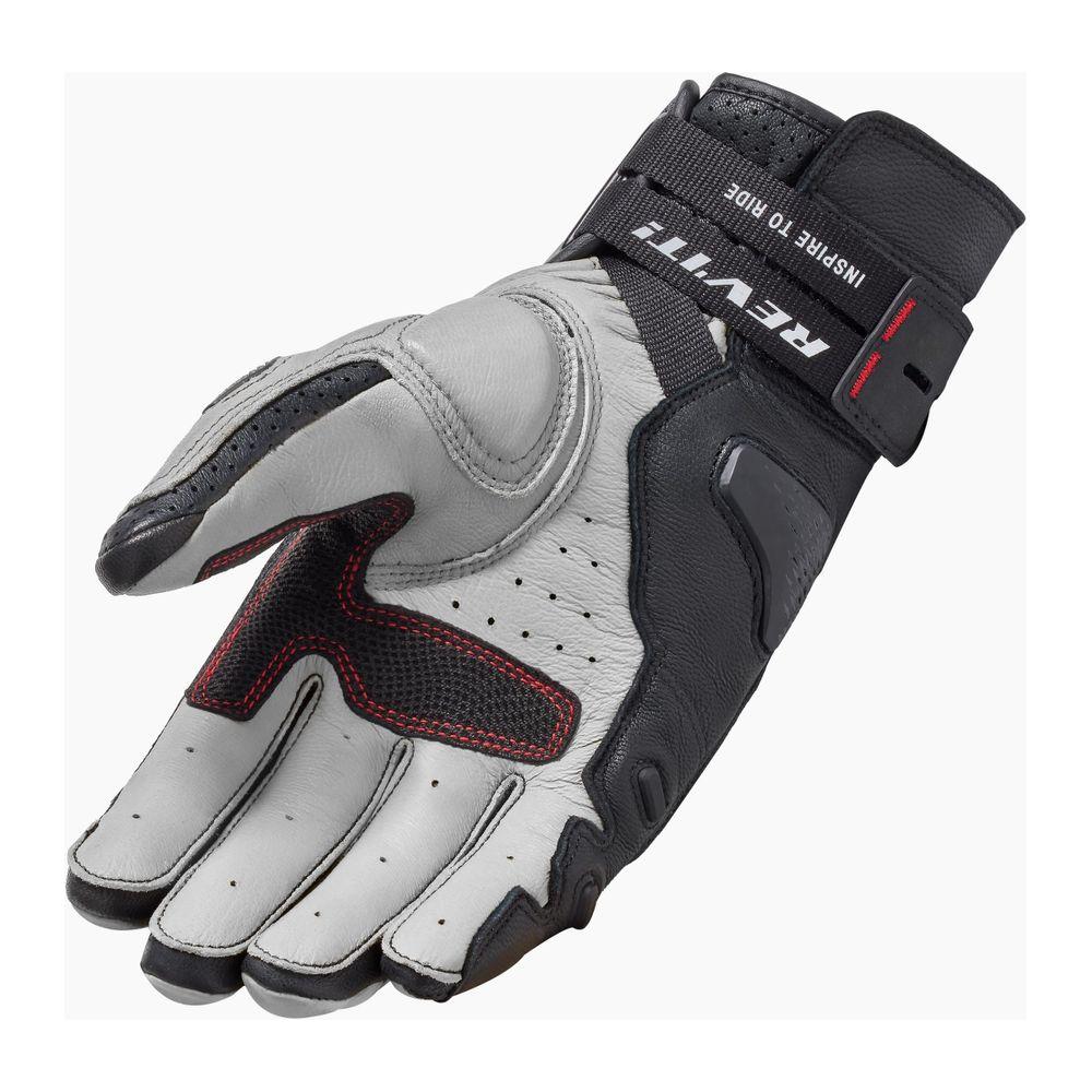 Revit Cayenne 2 Leather Gloves Black / Silver - FREE UK Shipping, FREE 365 Day Returns | Moto Central