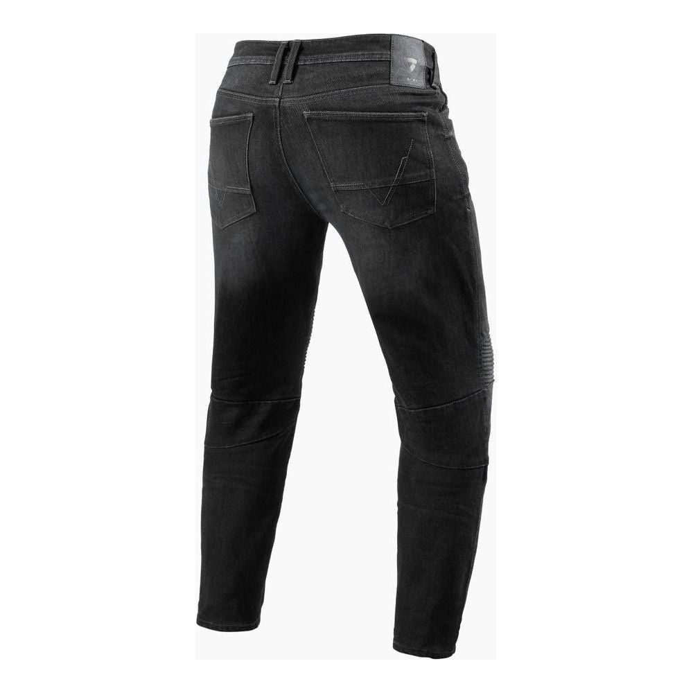 Revit Moto 2 Tapered Fit Denim Jeans Dark Grey Used - FREE UK Shipping, FREE 365 Day Returns | Moto Central