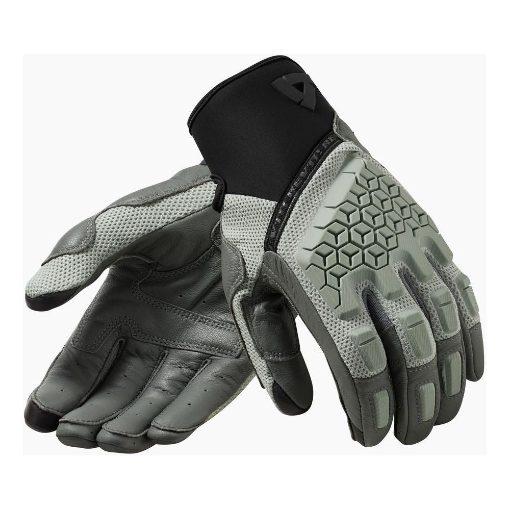 Revit Caliber Leather Gloves Mid Grey