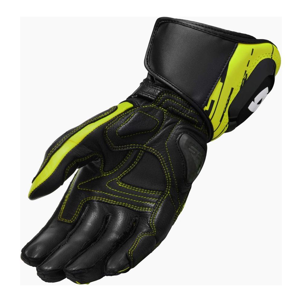 Revit Quantum 2 Leather Gloves Neon Yellow / Black