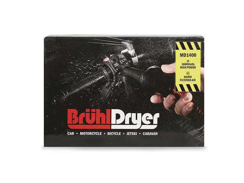 Bruhl Motorcycle Dryer Single Turbine MD1400/2 - EU - FREE UK Shipping, FREE 365 Day Returns | Moto Central