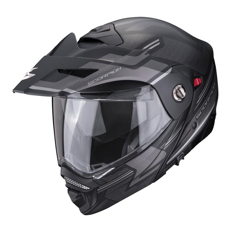 Scorpion ADX-2 Carrera Flip-Up Helmet Matt Black / Silver