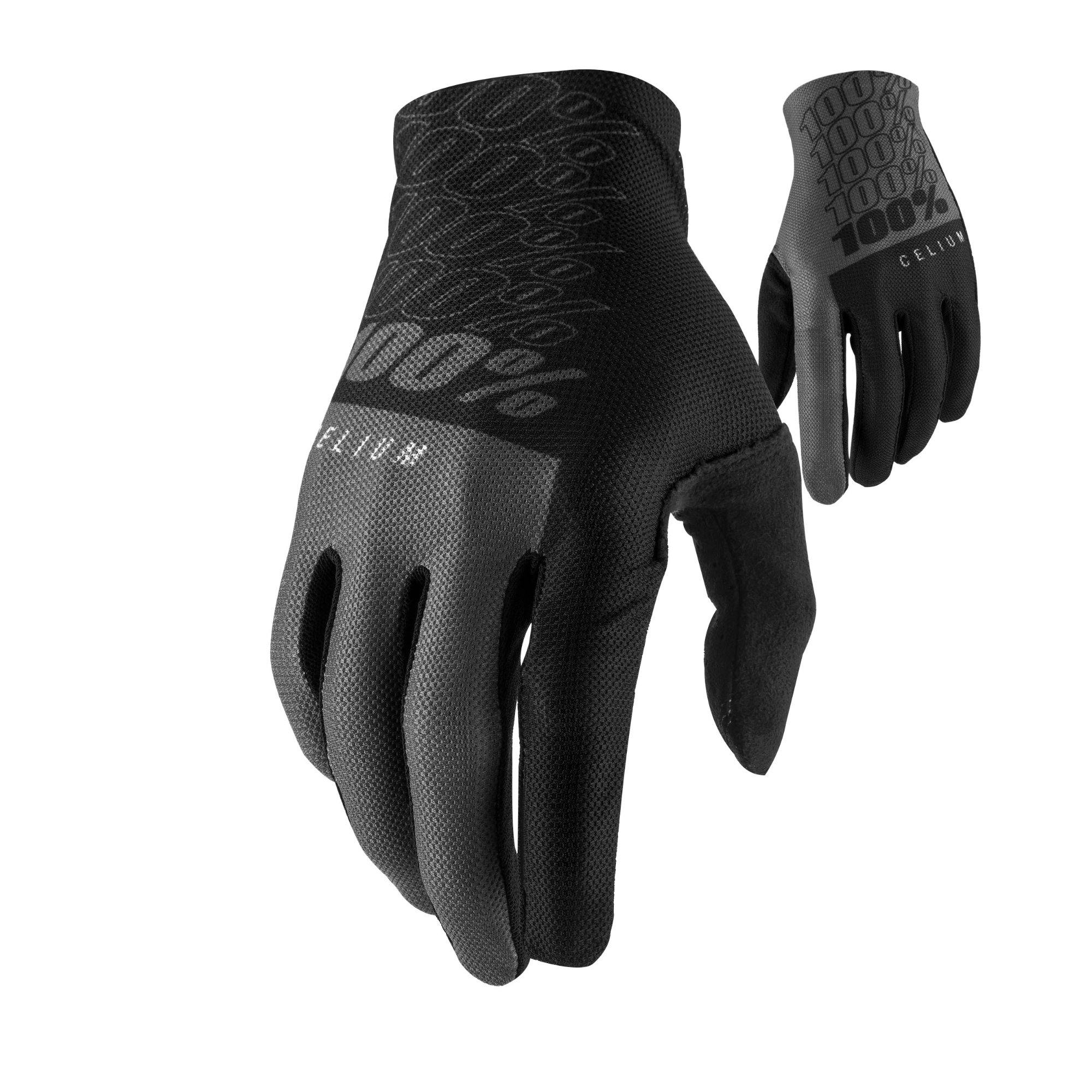 100% Celium Gloves Grey / Black - FREE UK Shipping, FREE 365 Day Returns | Moto Central