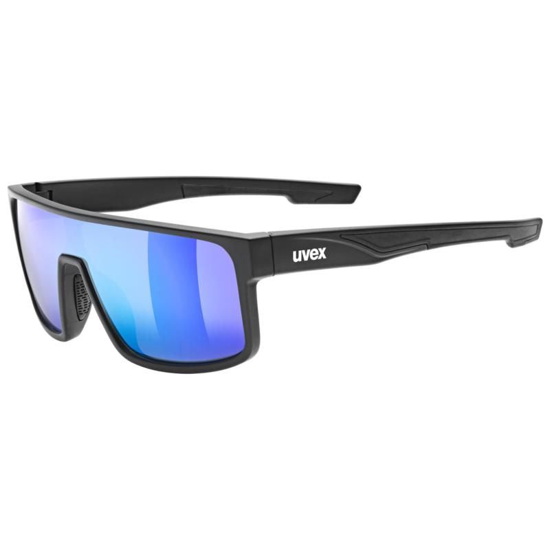 Uvex LGL 51 Sunglasses Matt Black / Green