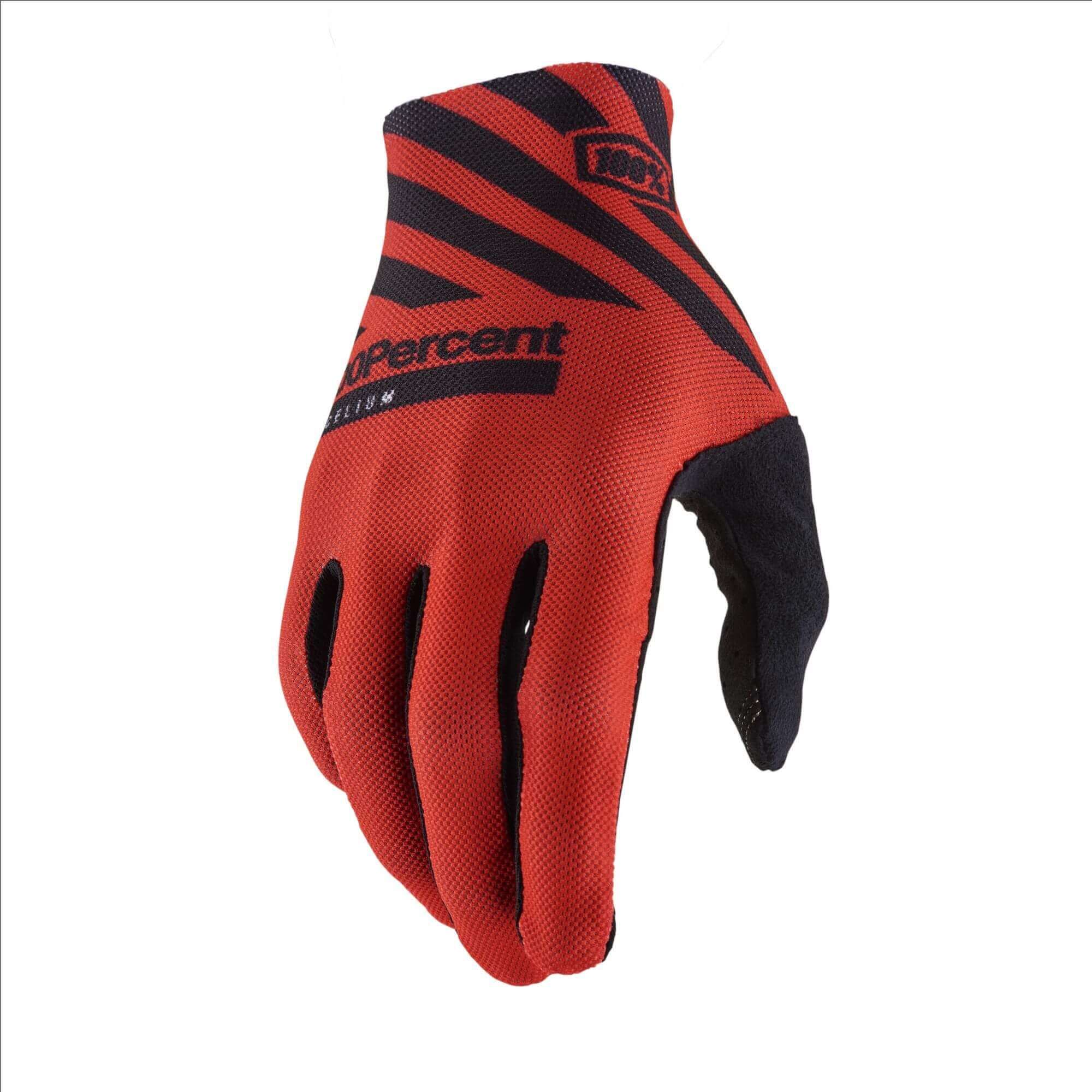 100% Celium Gloves Racer Red - FREE UK Shipping, FREE 365 Day Returns | Moto Central