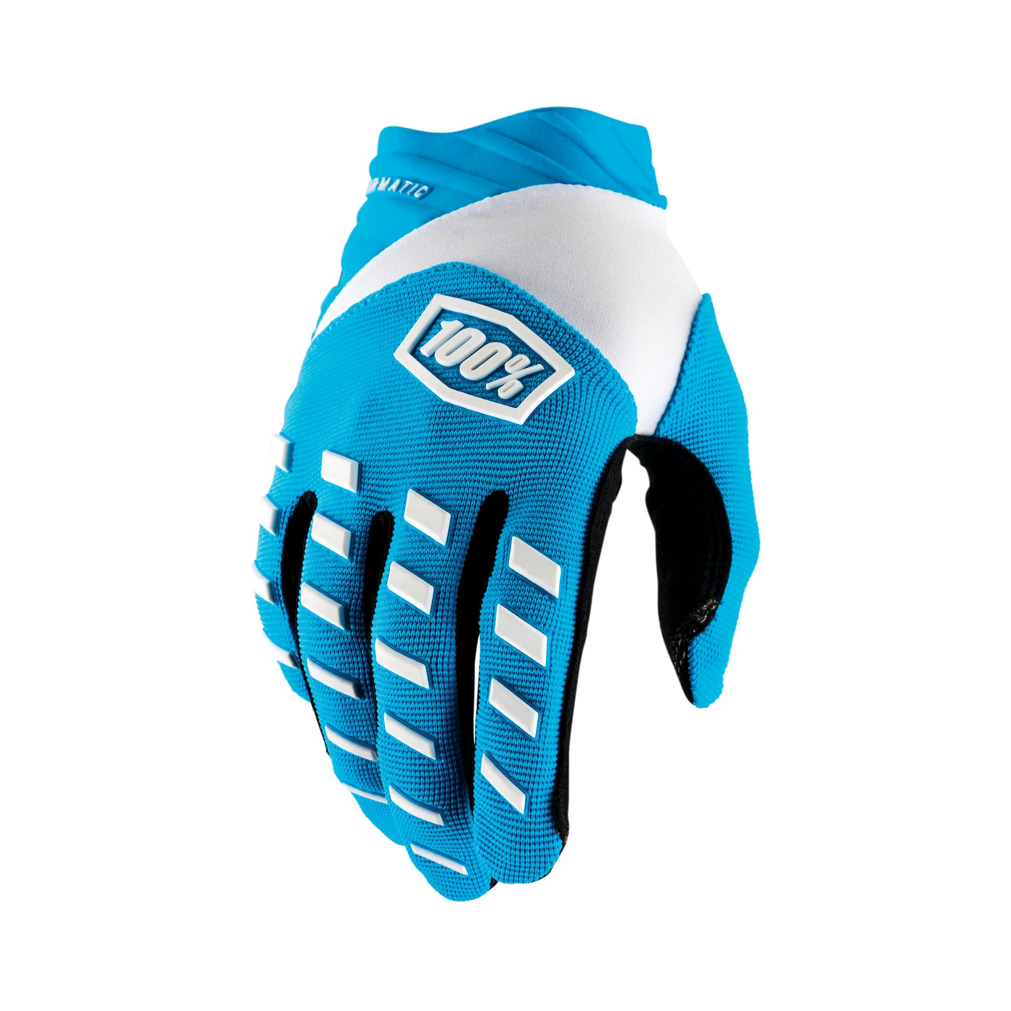 100% Airmatic Gloves Blue - FREE UK Shipping, FREE 365 Day Returns | Moto Central