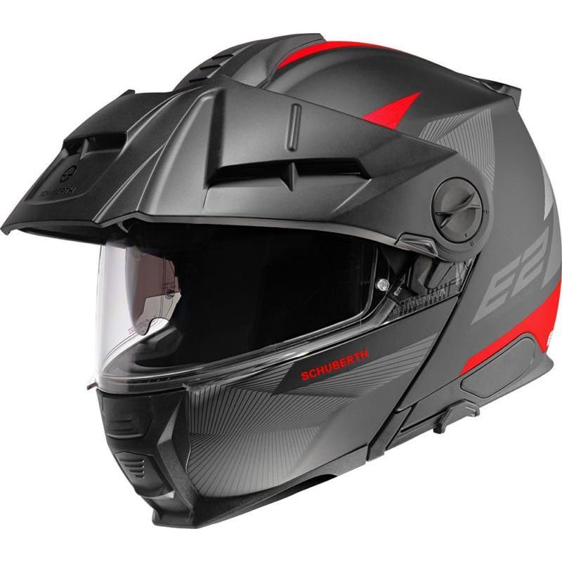 Schuberth E2 Defender Flip-Up Helmet Red / Black