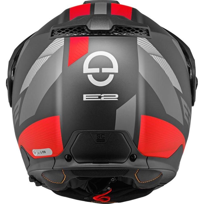 Schuberth E2 Defender Flip-Up Helmet Red / Black