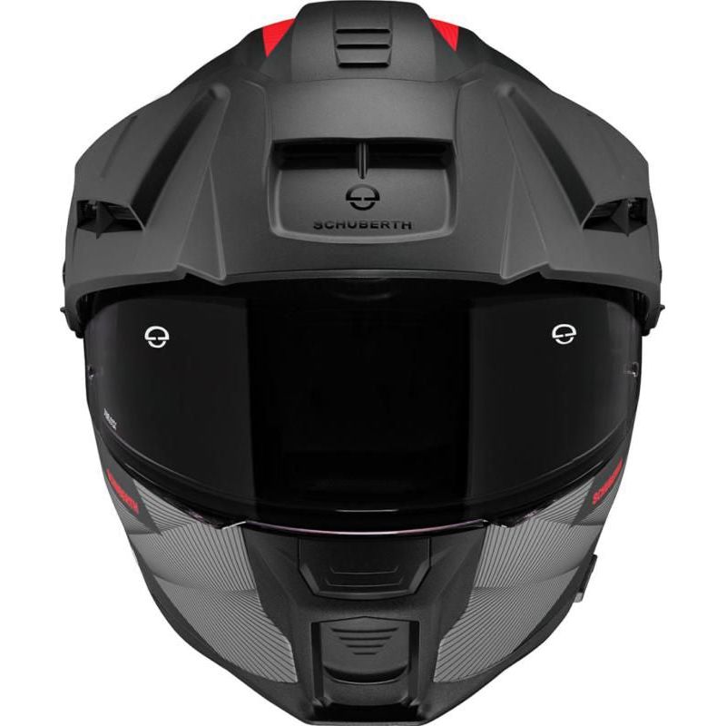 Schuberth E2 Defender Flip-Up Helmet Red / Black