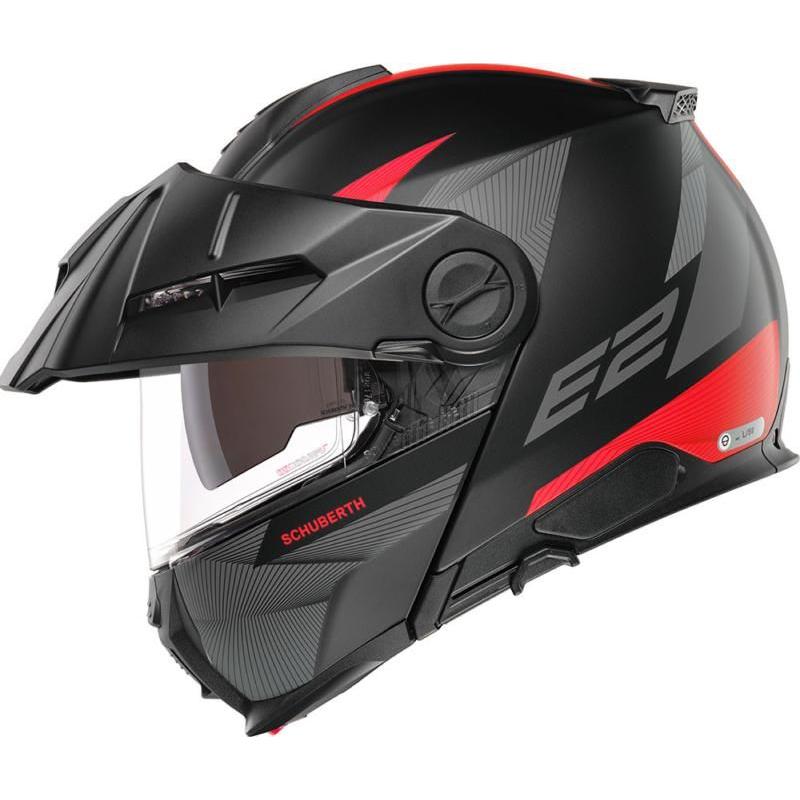 Schuberth E2 Defender Flip-Up Helmet Red / Black