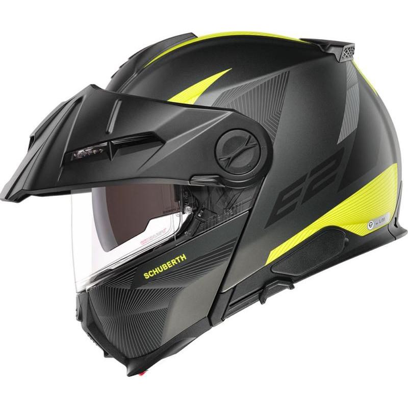 Schuberth E2 Defender Flip-Up Helmet Yellow / Black