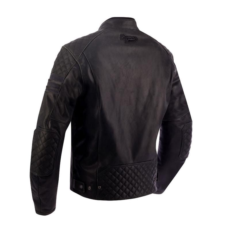 Segura Track Leather Jacket Black - FREE UK Shipping, FREE 365 Day Returns | Moto Central