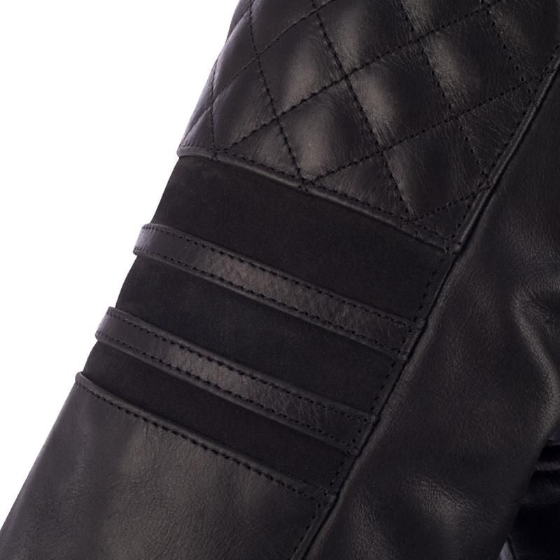 Segura Track Leather Jacket Black - FREE UK Shipping, FREE 365 Day Returns | Moto Central