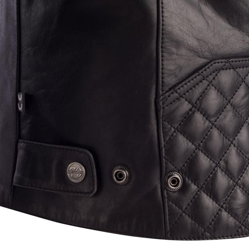 Segura Track Leather Jacket Black - FREE UK Shipping, FREE 365 Day Returns | Moto Central