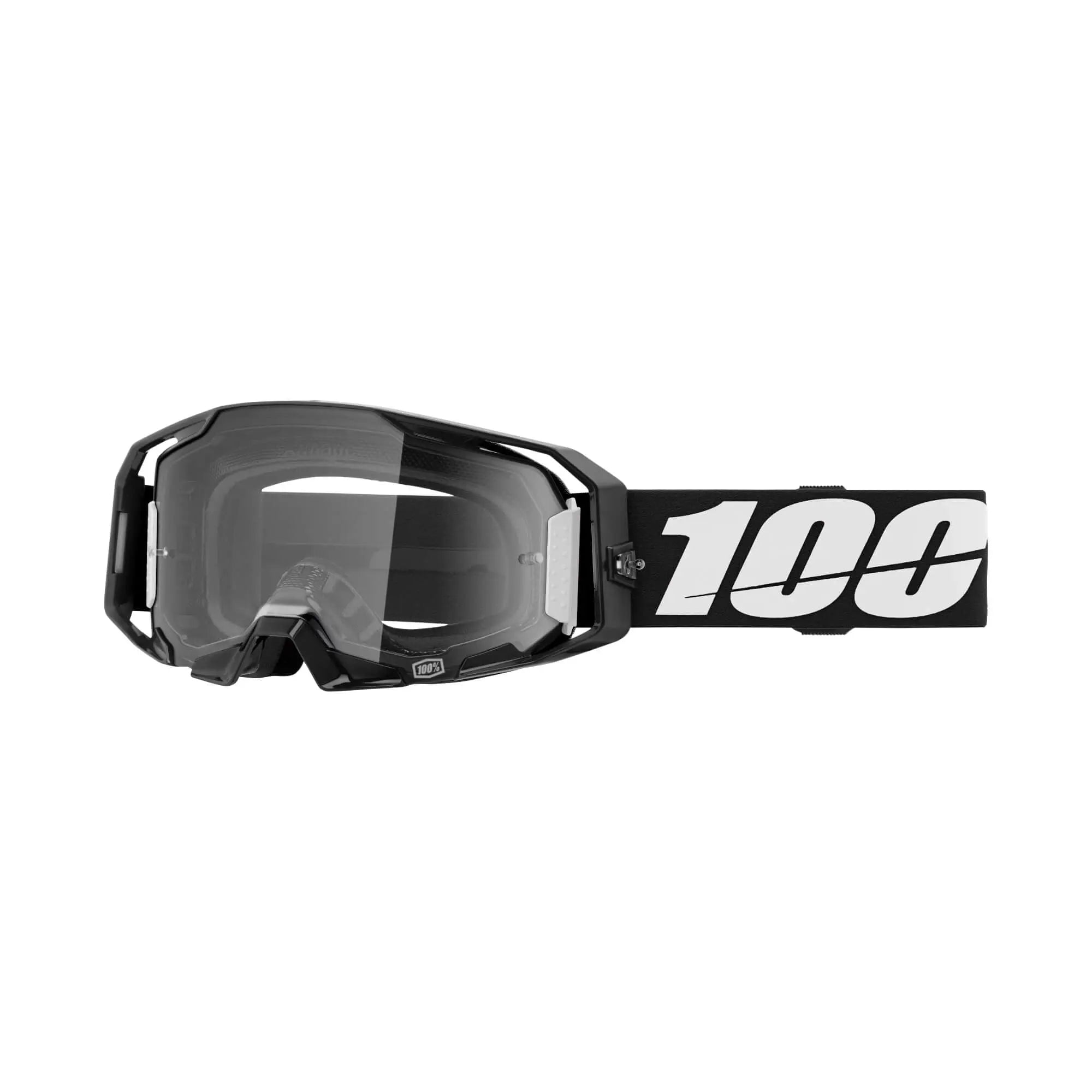 100% ARmatic Goggles Black / Clear Lens - FREE UK Shipping, FREE 365 Day Returns | Moto Central