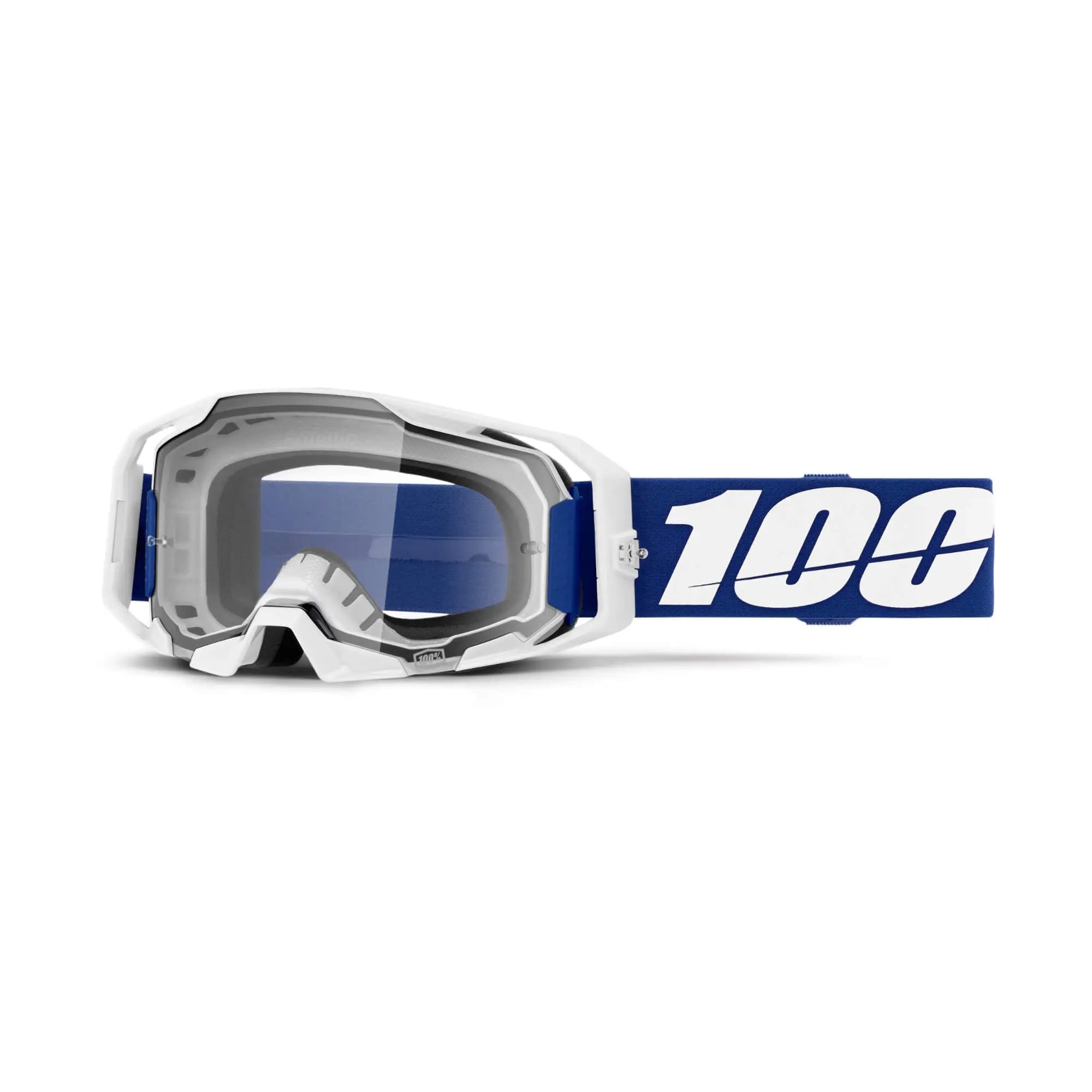 100% ARmatic Goggles Blue / Clear Lens - FREE UK Shipping, FREE 365 Day Returns | Moto Central