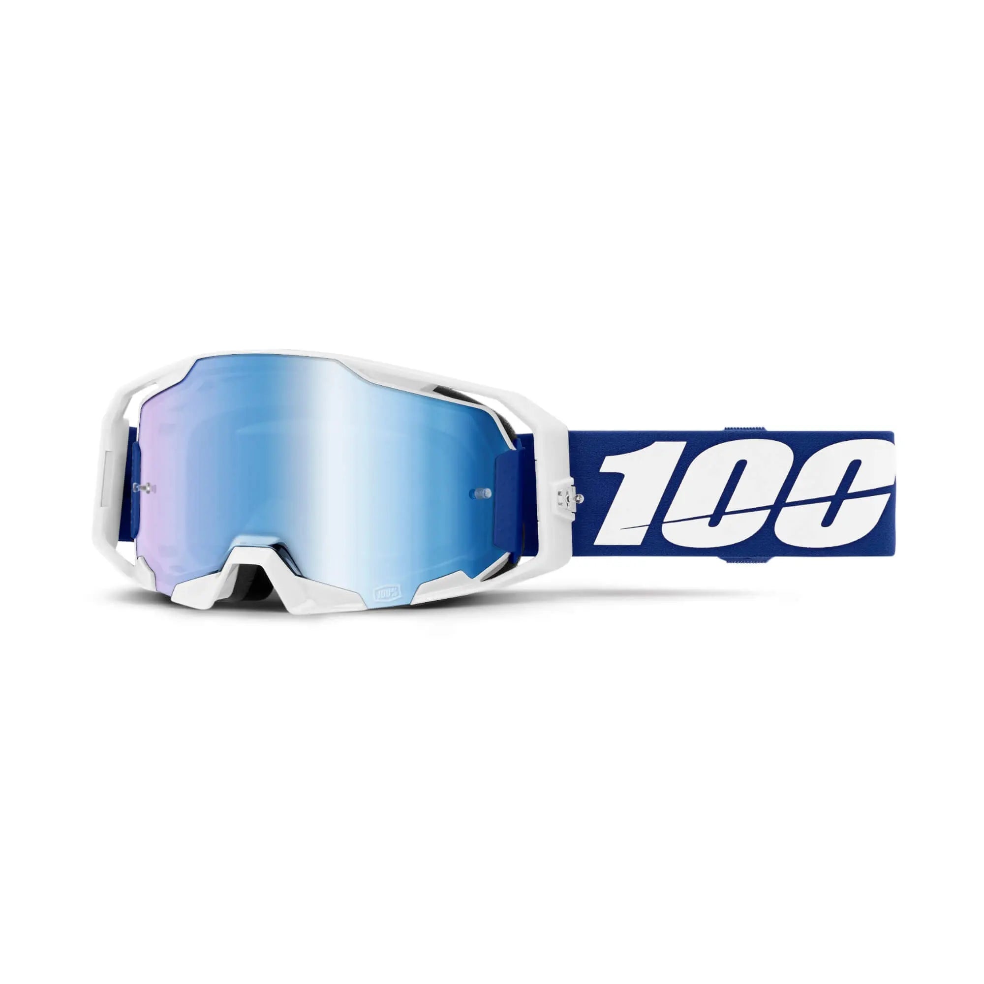 100% ARmatic Goggles Blue / Mirror Blue Lens - FREE UK Shipping, FREE 365 Day Returns | Moto Central