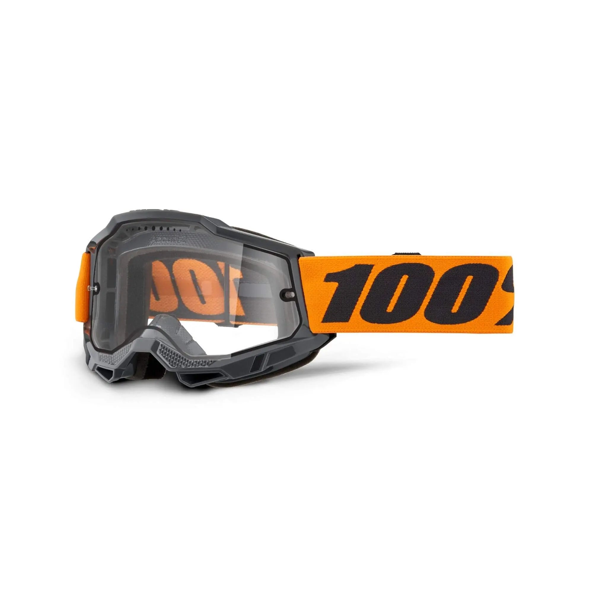 100% Accuri 2 Enduro MTB Goggles Orange / Clear Lens - FREE UK Shipping, FREE 365 Day Returns | Moto Central