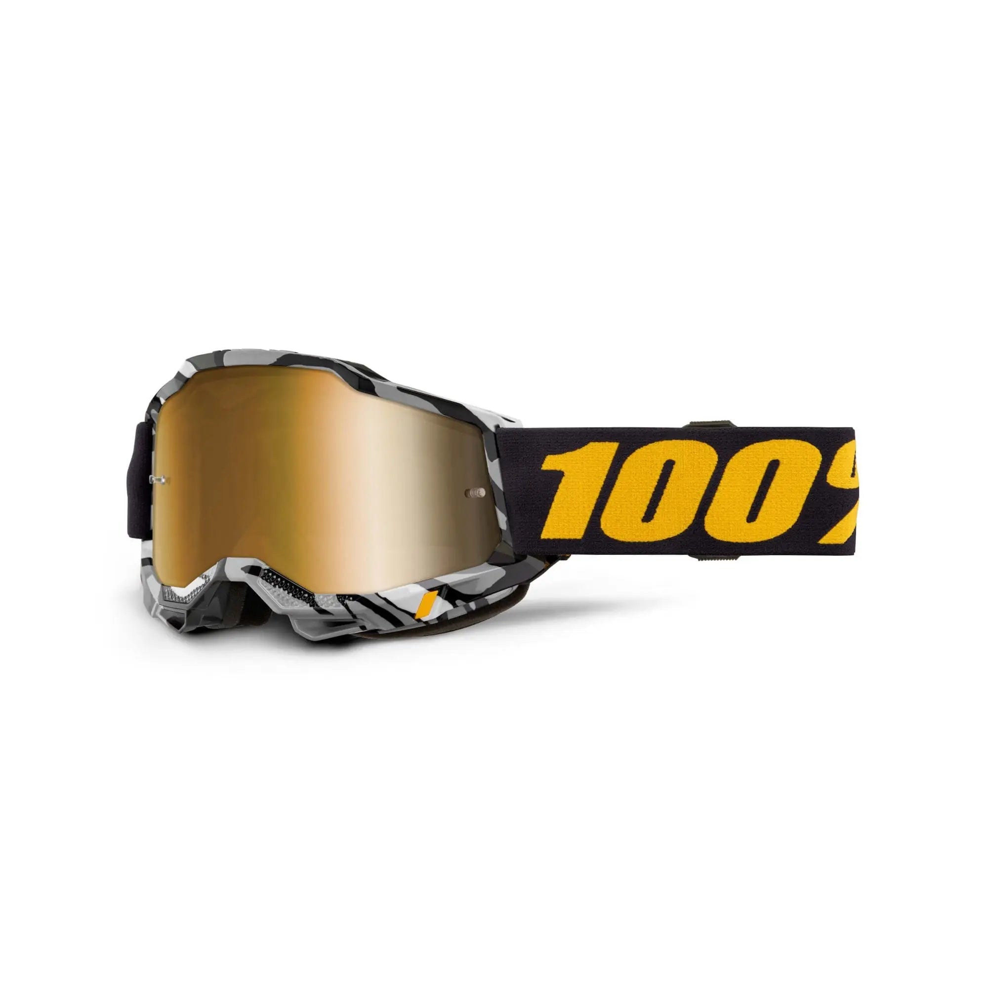 100% Accuri 2 Goggles Ambush / Mirror True Gold Lens - FREE UK Shipping, FREE 365 Day Returns | Moto Central