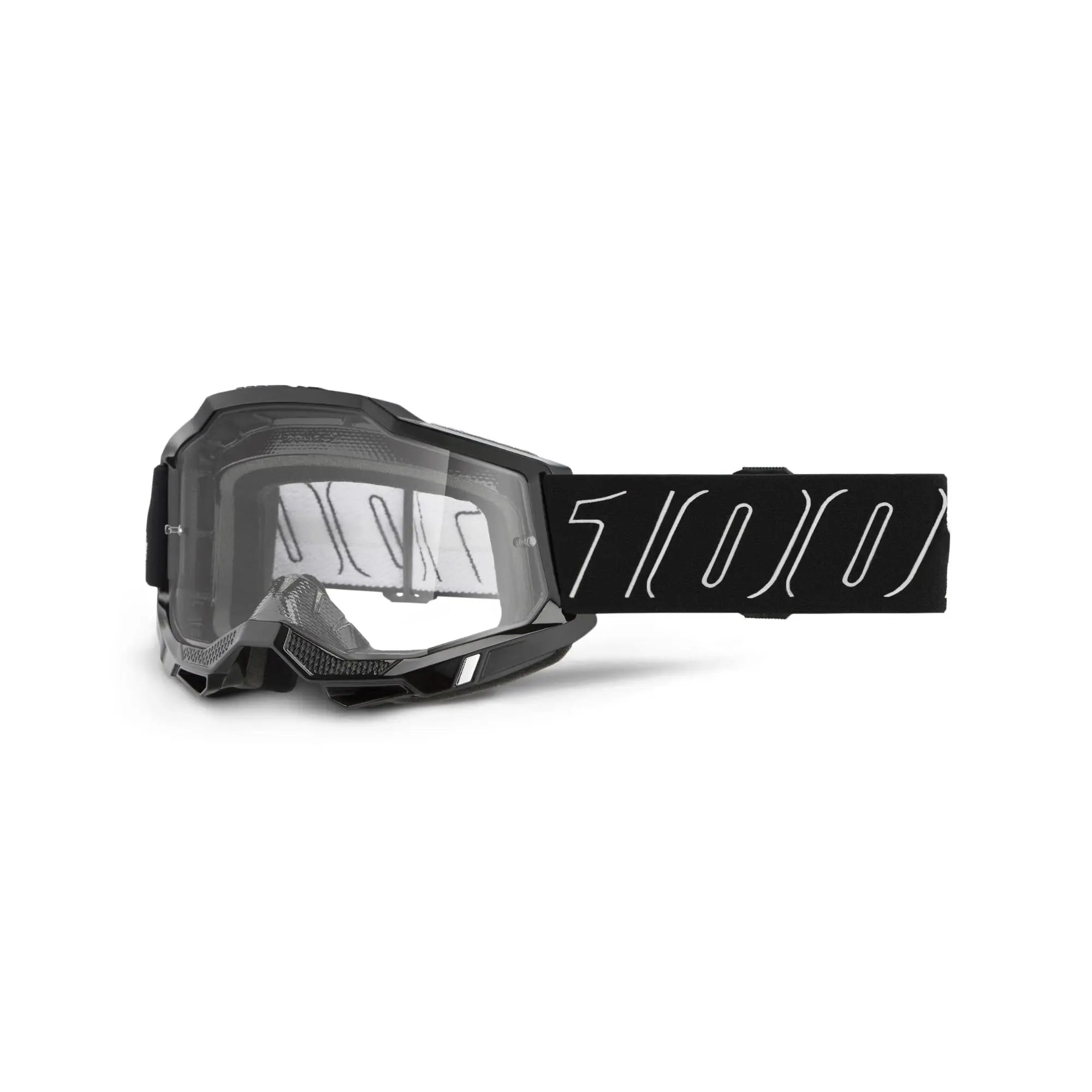 100% Accuri 2 Goggles Blackline / Clear Lens - FREE UK Shipping, FREE 365 Day Returns | Moto Central