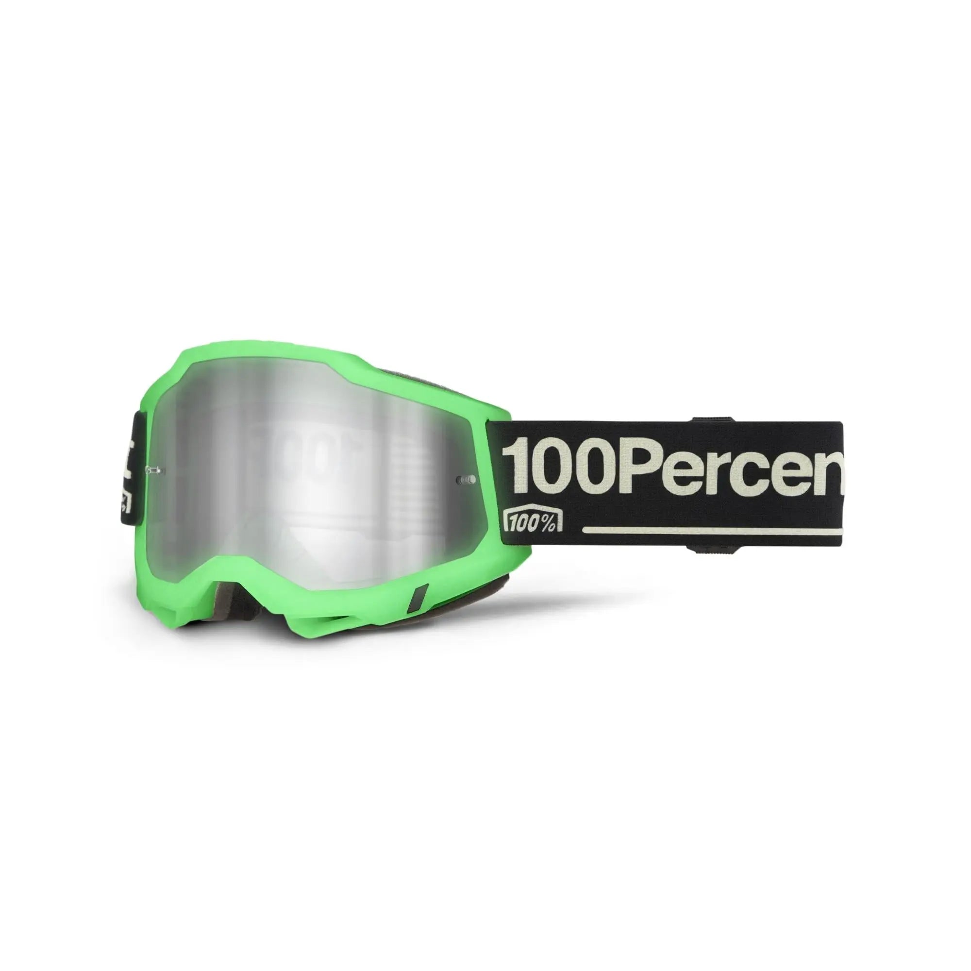 100% Accuri 2 Goggles Glow / Mirror Silver Lens - FREE UK Shipping, FREE 365 Day Returns | Moto Central