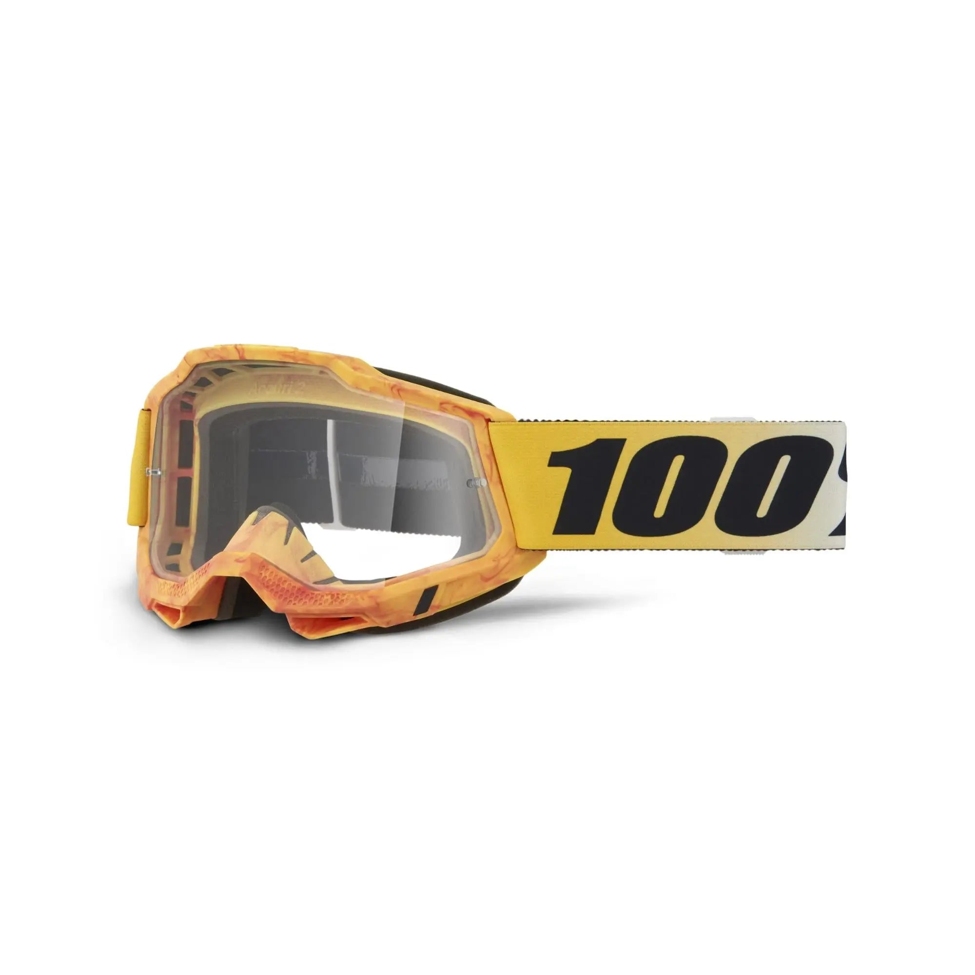 100% Accuri 2 Goggles Razza / Clear Lens - FREE UK Shipping, FREE 365 Day Returns | Moto Central