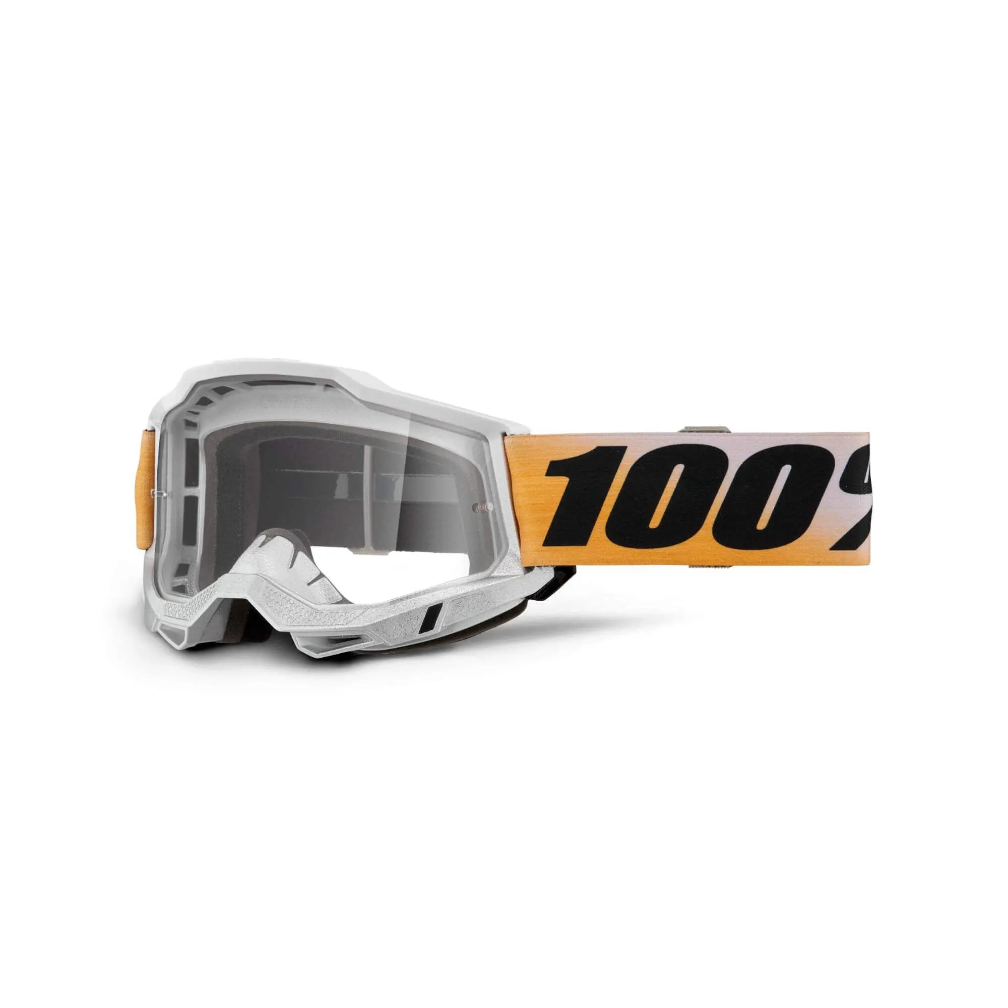 100% Accuri 2 Goggles Shiv / Clear Lens - FREE UK Shipping, FREE 365 Day Returns | Moto Central