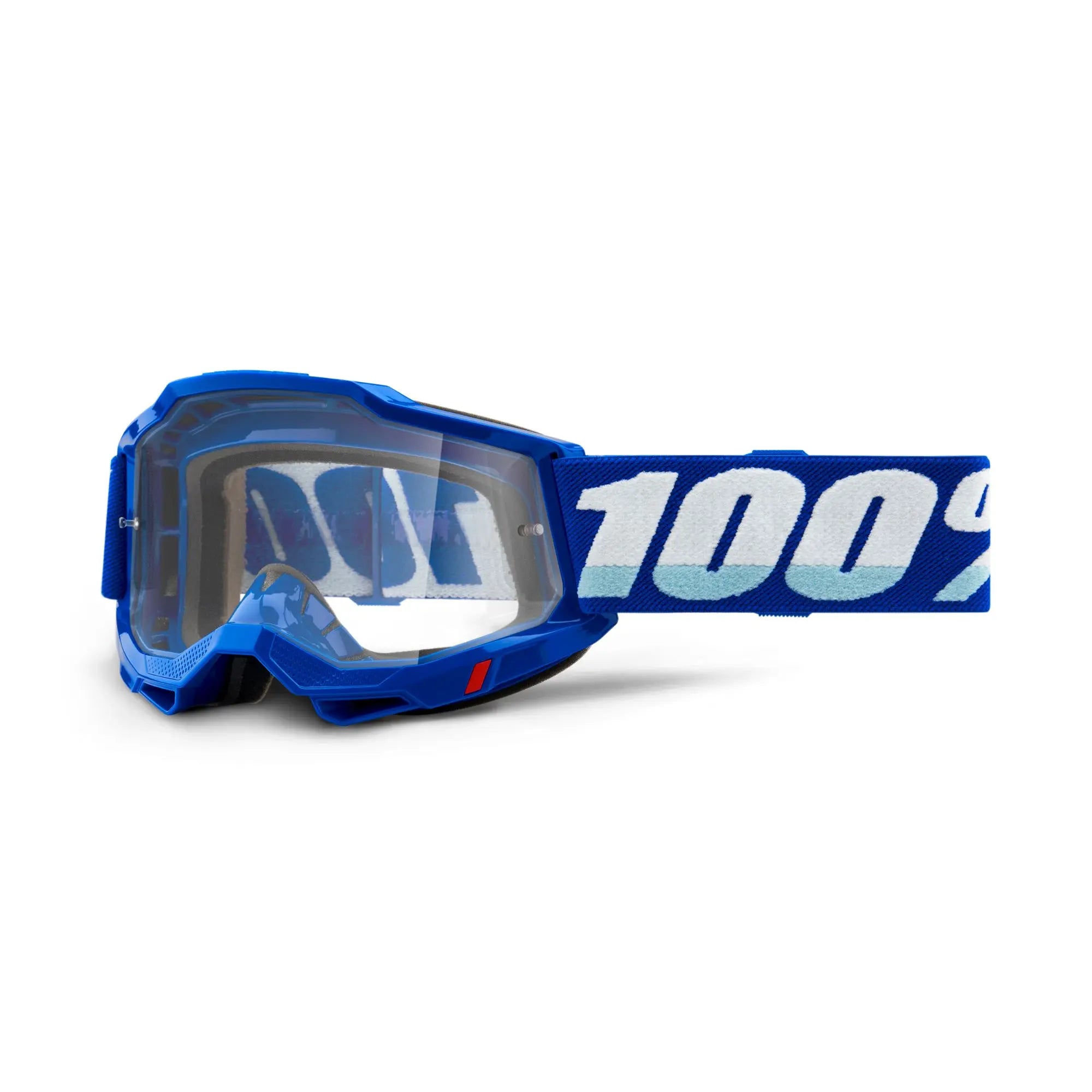 100% Accuri 2 OTG Goggles Blue / Clear Lens - FREE UK Shipping, FREE 365 Day Returns | Moto Central