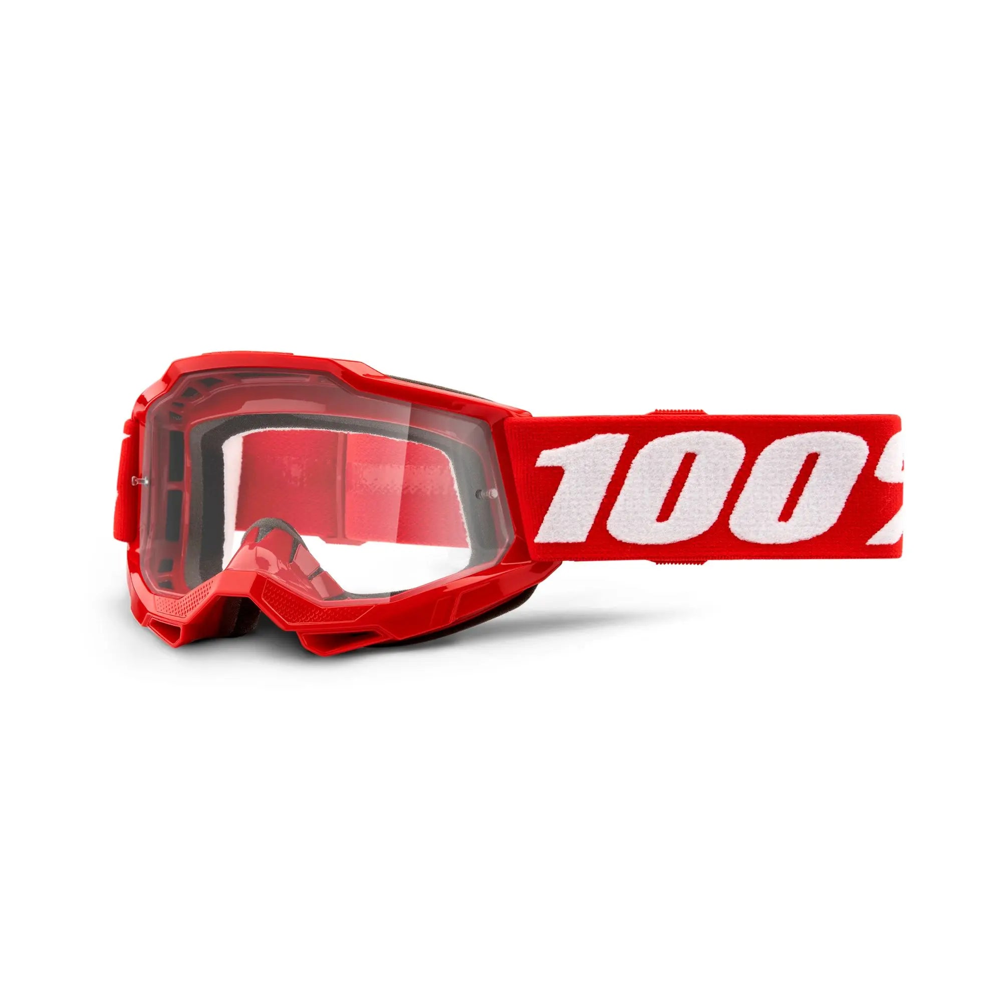 100% Accuri 2 Youth Goggles Red / Clear Lens - FREE UK Shipping, FREE 365 Day Returns | Moto Central