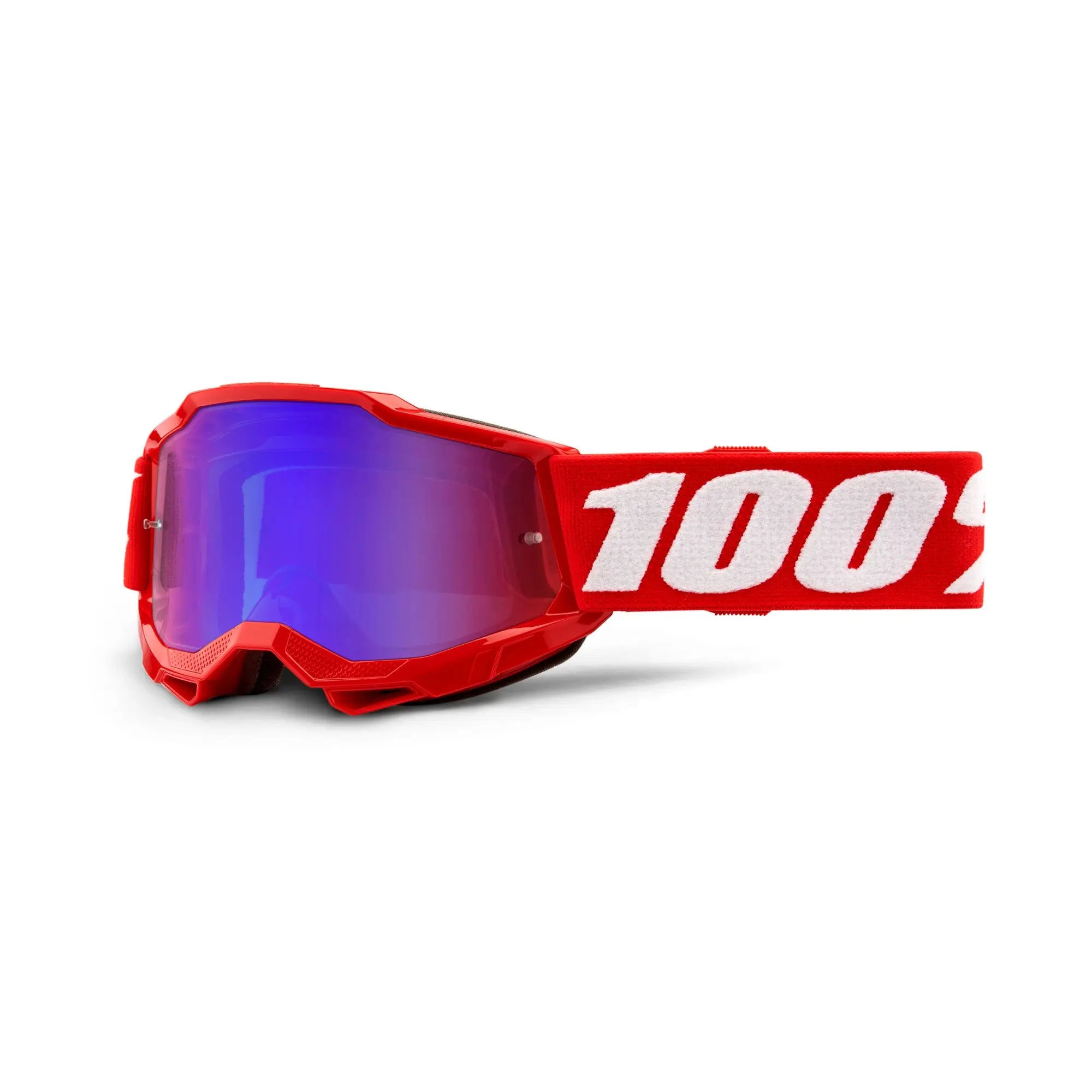 100% Accuri 2 Youth Goggles Red / Mirror Red Lens - FREE UK Shipping, FREE 365 Day Returns | Moto Central