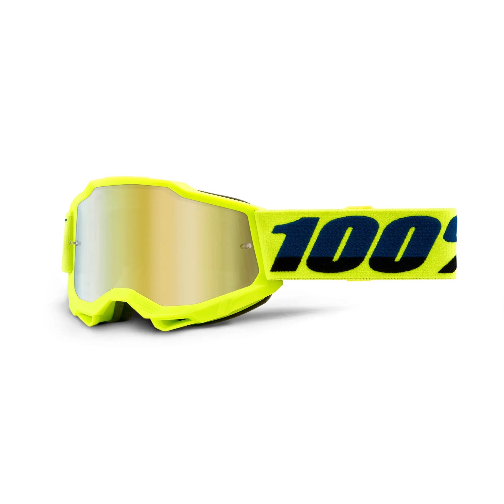 100% Accuri 2 Youth Goggles Yellow / Gold Mirror Lens - FREE UK Shipping, FREE 365 Day Returns | Moto Central