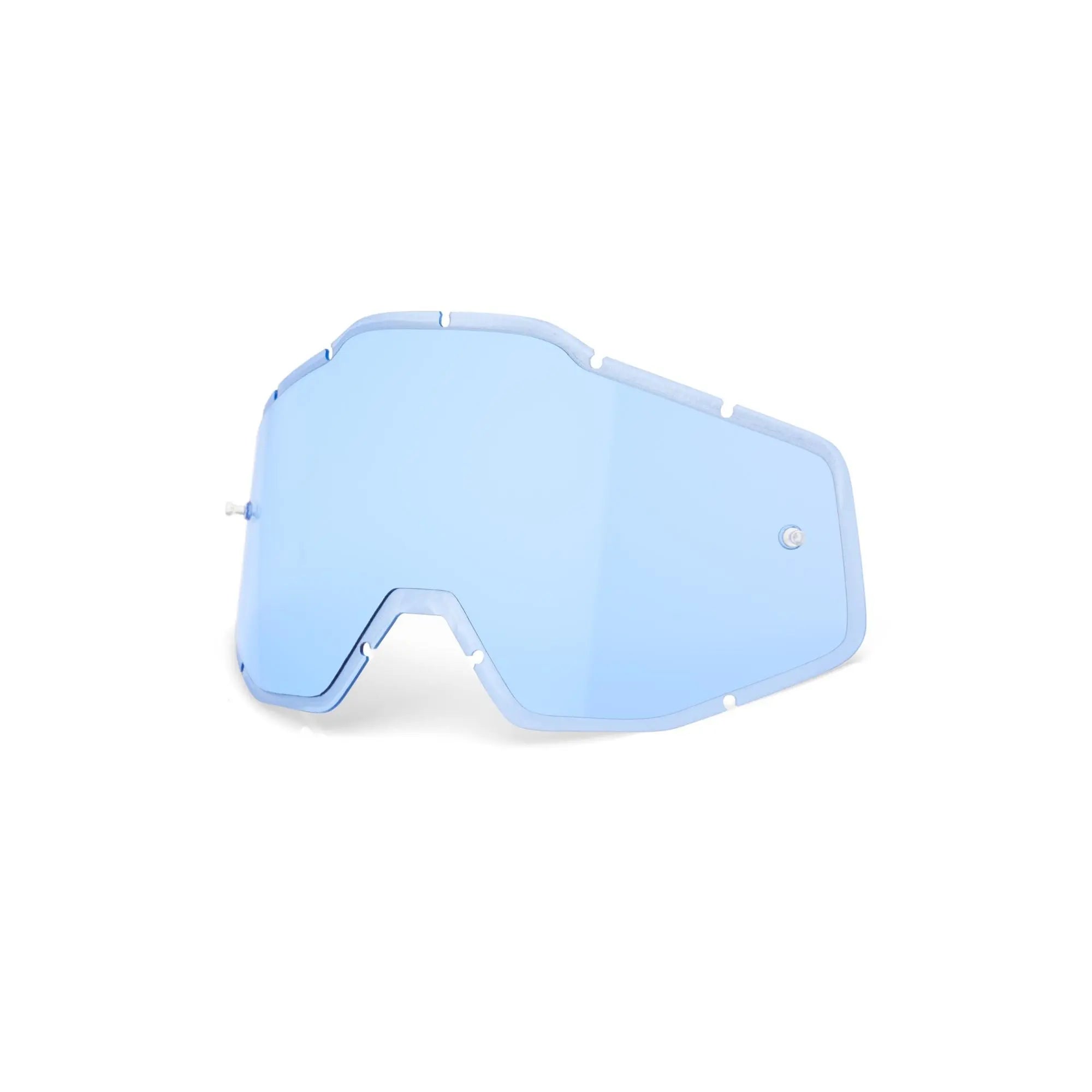 100% Accuri / Racecraft / Strata Anti-Fog Injected Replacement Lens Blue - FREE UK Shipping, FREE 365 Day Returns | Moto Central