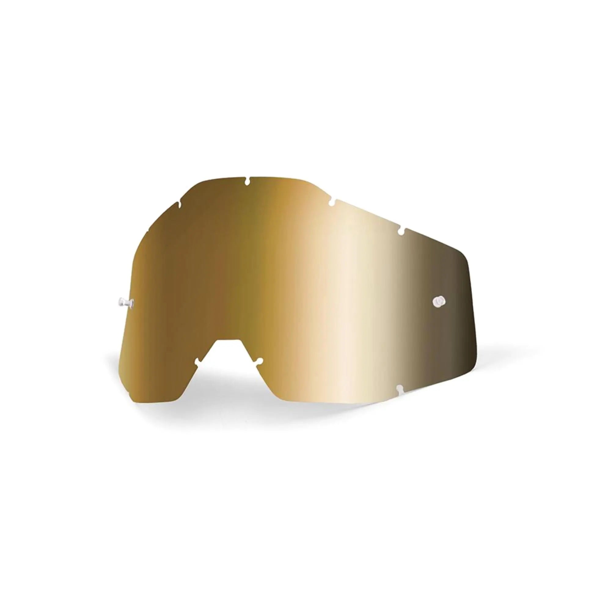 100% Accuri / Racecraft / Strata Anti-Fog Replacement Lens True Gold Mirror - FREE UK Shipping, FREE 365 Day Returns | Moto Central