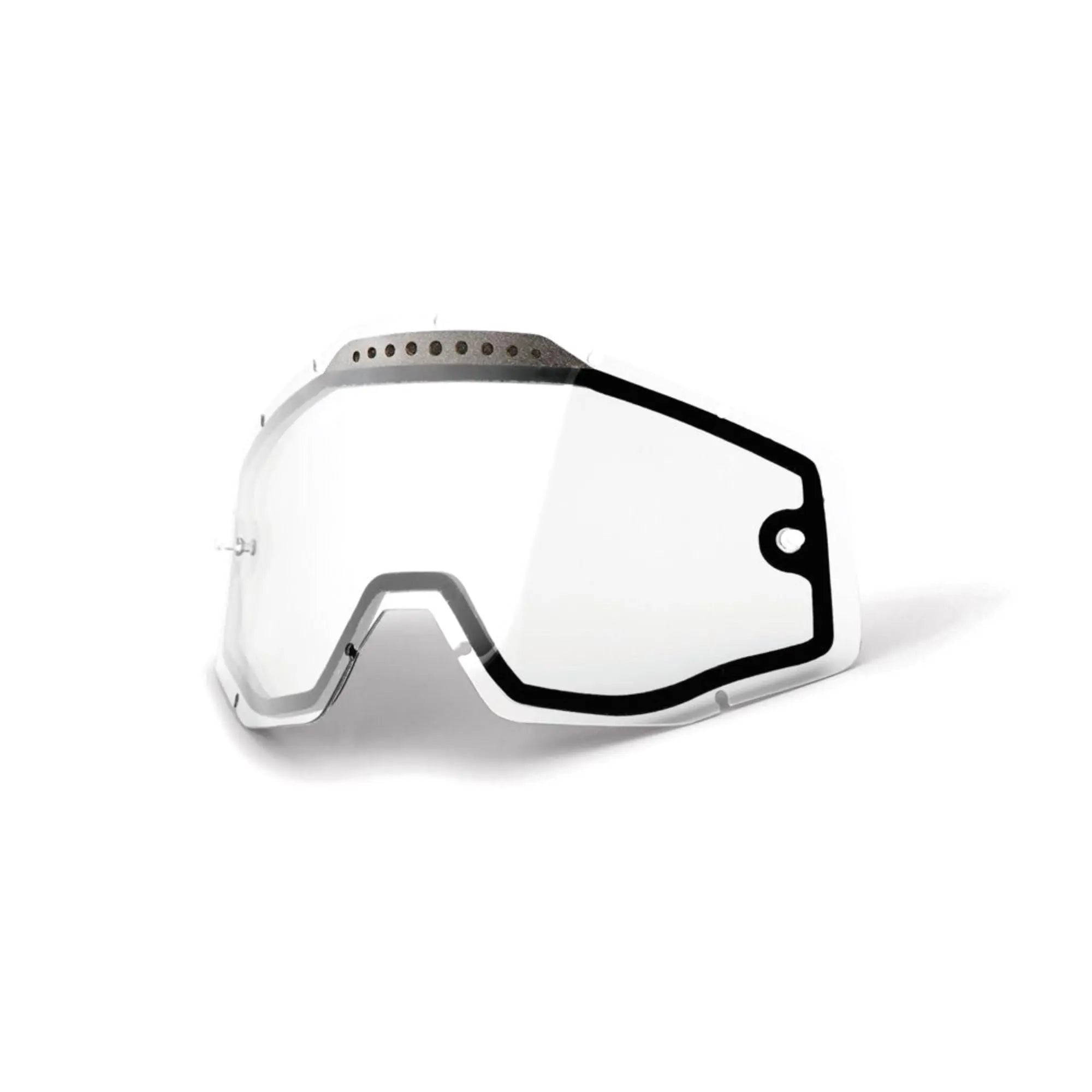 100% Accuri / Racecraft / Strata Vented Dual Pane Lens Clear - FREE UK Shipping, FREE 365 Day Returns | Moto Central